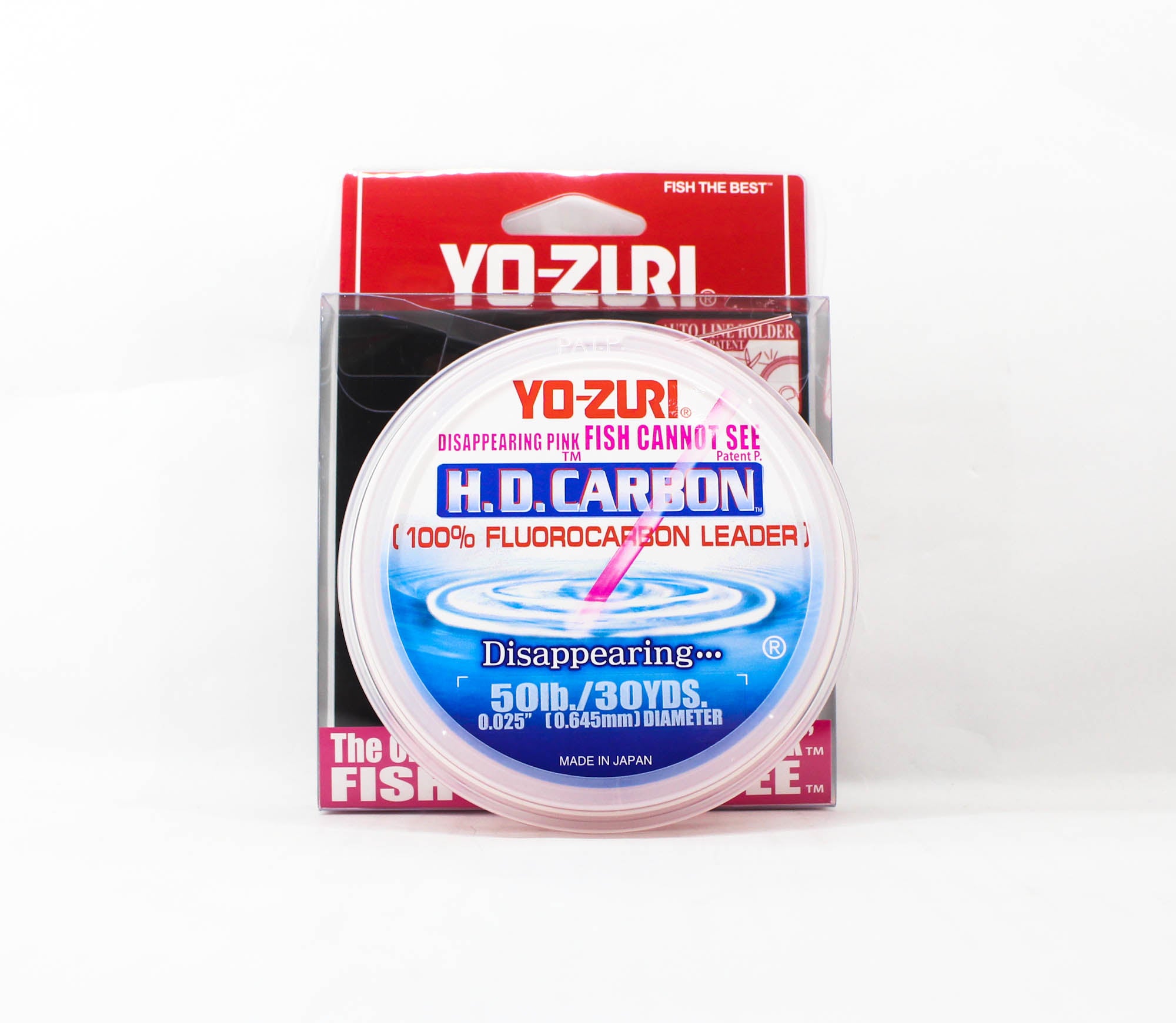 Yo Zuri H.D Carbon Fluorocarbon Pink 100% 30 yds 50 lb R893-DP (1419)