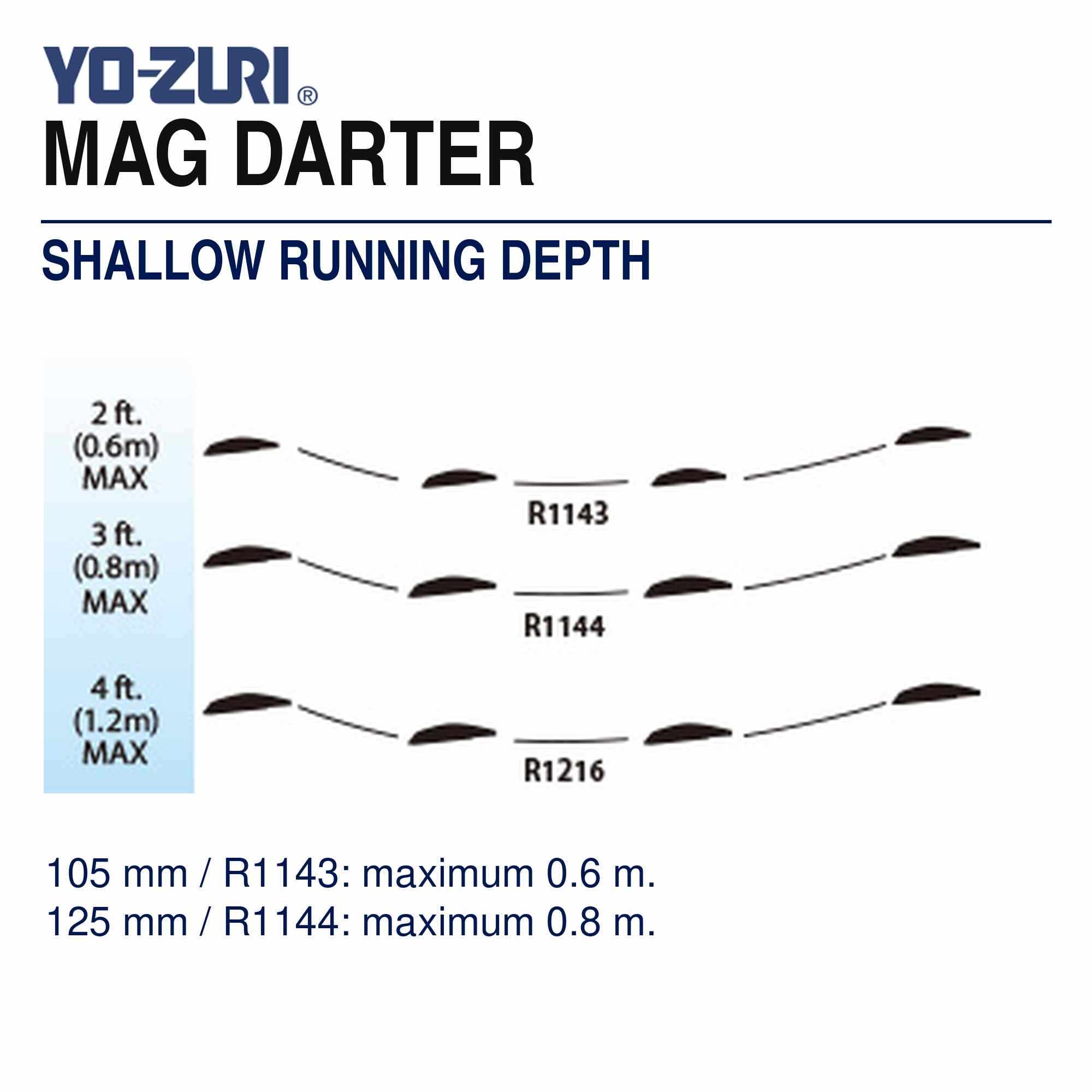 Yo Zuri Mag Darter 105 Floating Lure R1143-HIW (2845)
