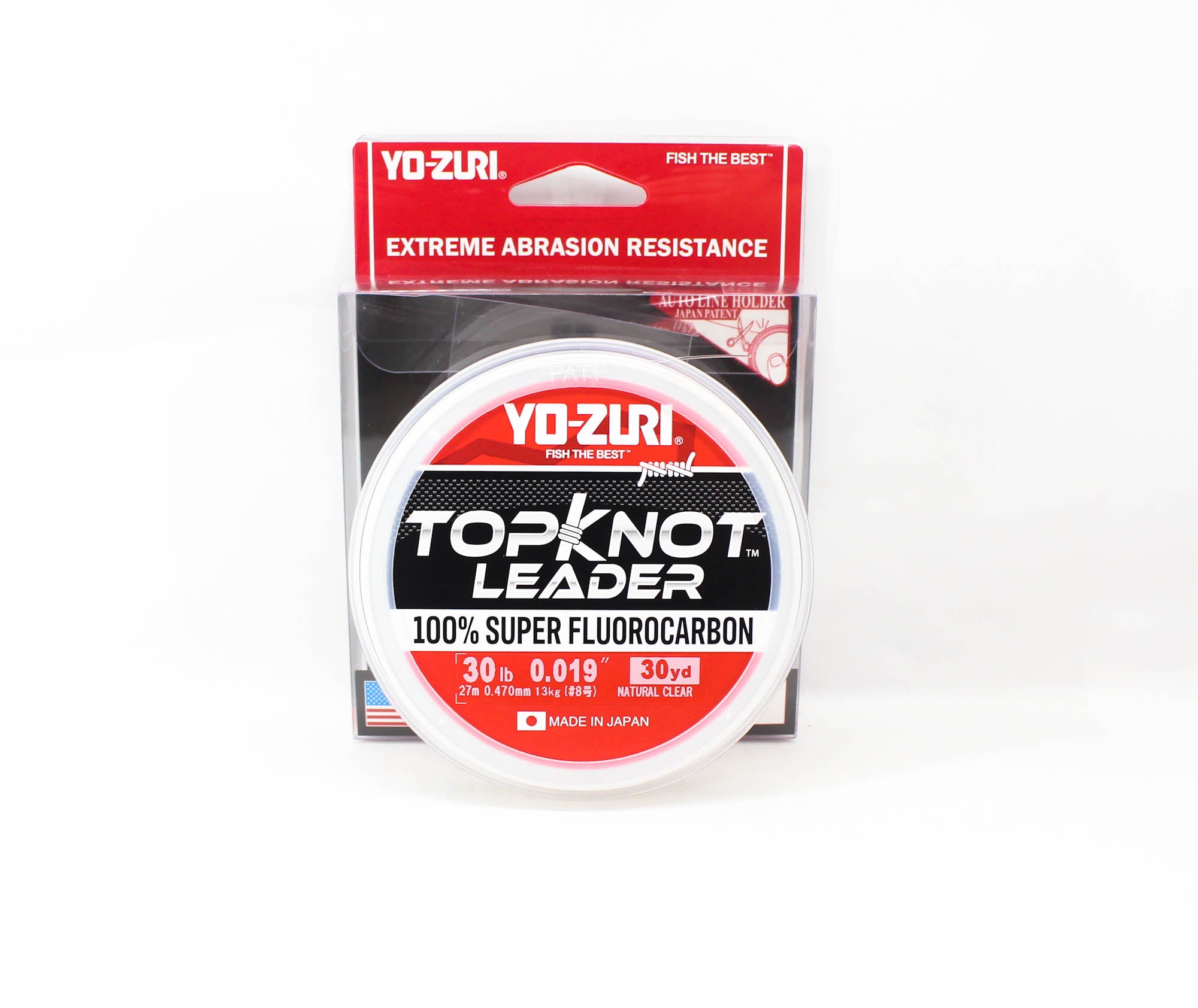 Yo Zuri Duel Topknot Leader Fluorocarbon 30lb 30yds 0.47mm R1231-NC (0692)