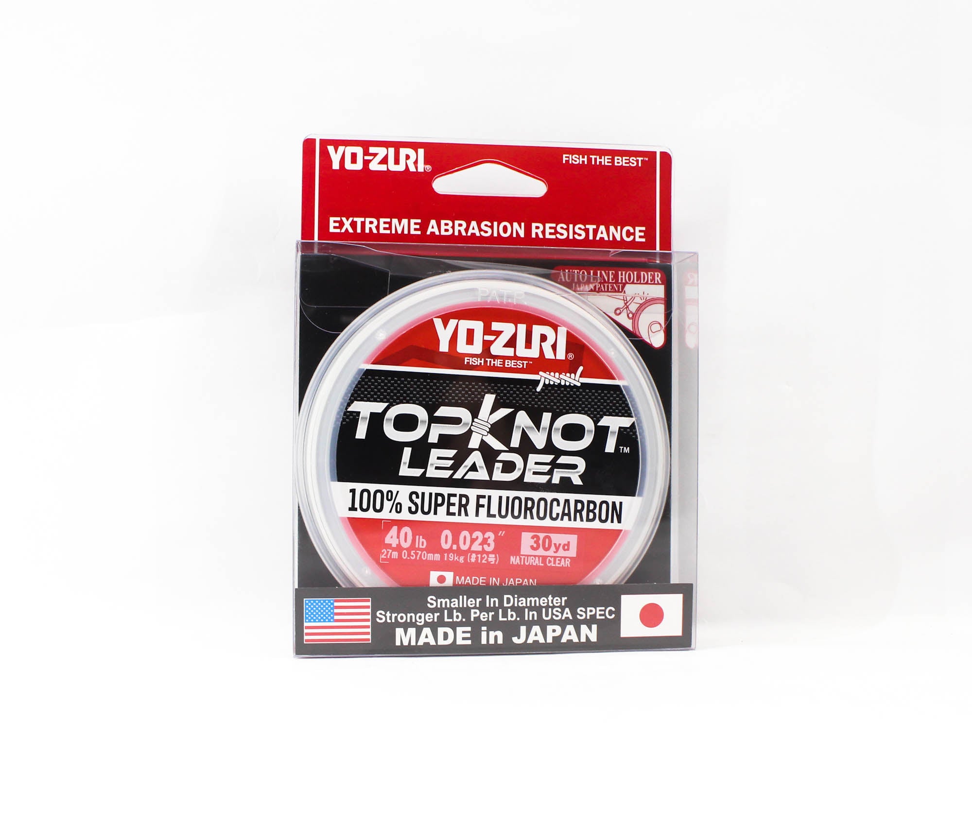 Yo Zuri Duel Topknot Leader Fluorocarbon 40lb 30yds 0.57mm R1232-NC (0715)