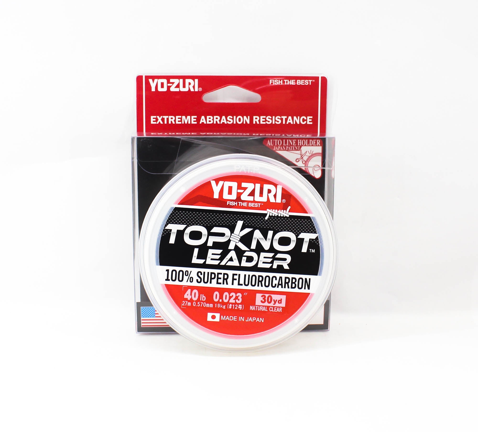 Yo Zuri Duel Topknot Leader Fluorocarbon 40lb 30yds 0.57mm R1232-NC (0715)