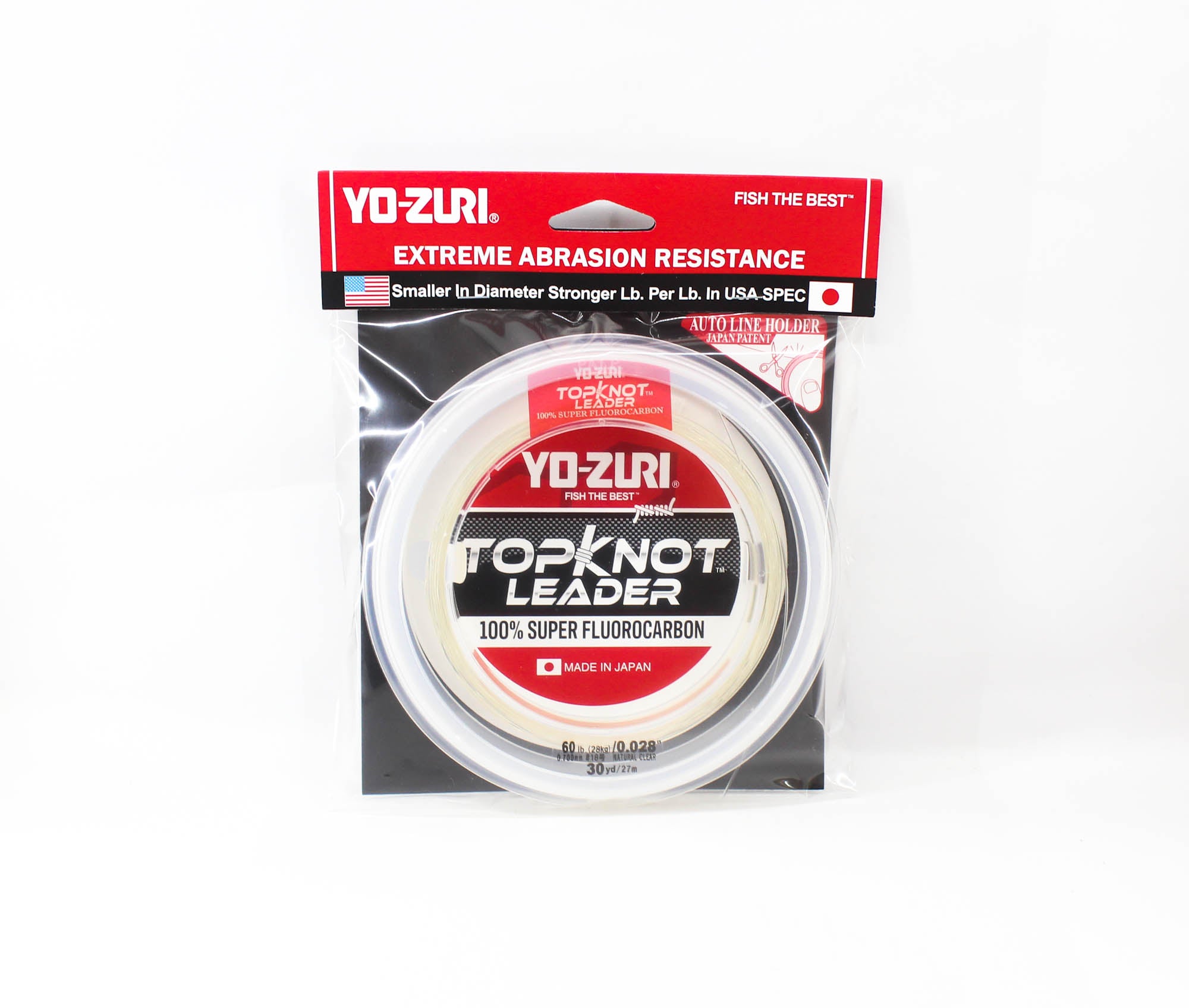 Yo Zuri Duel Topknot Leader Fluorocarbon 60lb 30yds 0.70mm R1234-NC (0753)