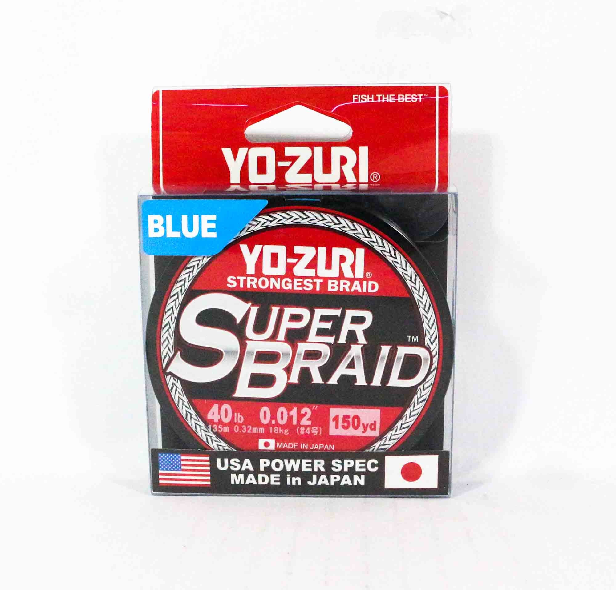 Yo Zuri Duel P.E Line Super Braid 150YDS 40Lbs (0.32mm) Blue R1260-B
