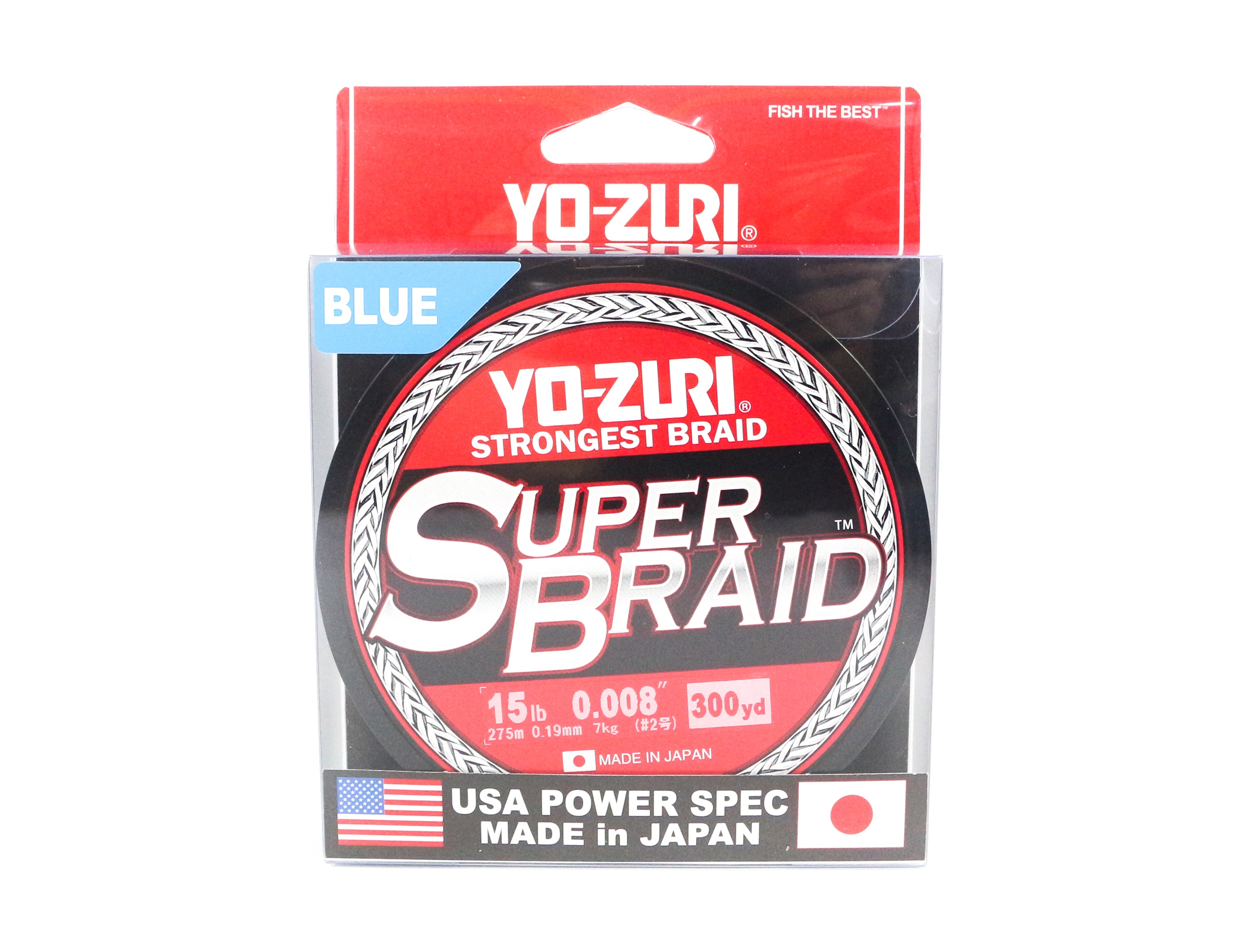 Yo Zuri Duel P.E Line Super Braid 300YDS 15Lbs (0.19mm) Blue R1265-B