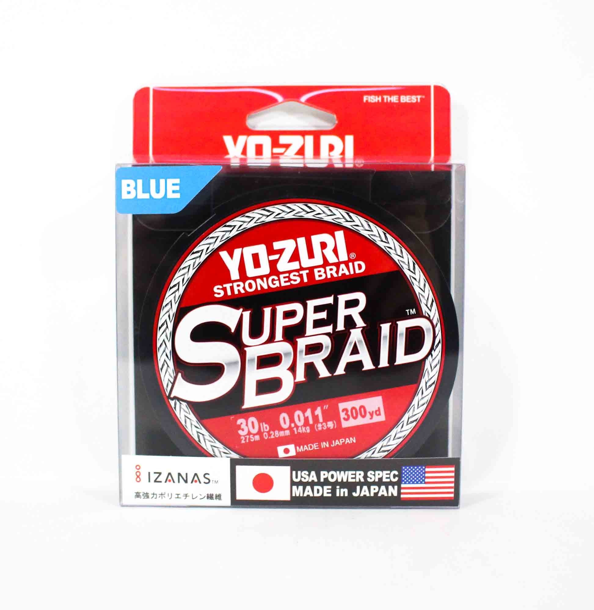 Yo Zuri Duel P.E Line Super Braid 300YDS 30Lbs (0.28mm) Blue R1267-B (1330)