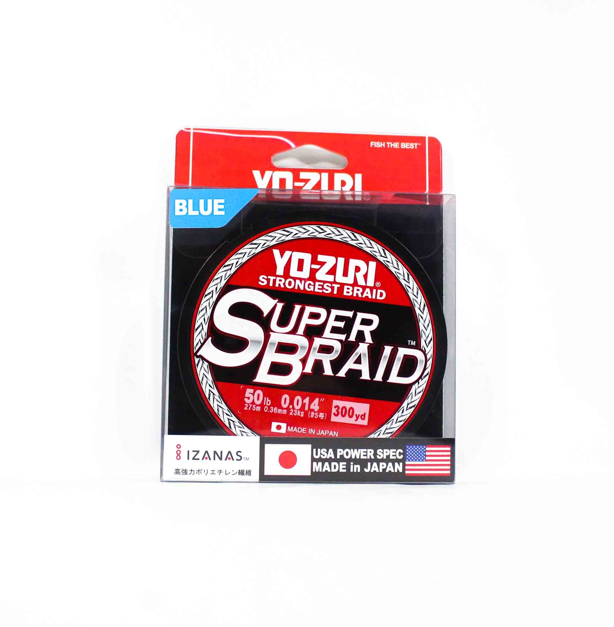 Yo Zuri Duel P.E Line Super Braid 300YDS 50Lbs (0.36mm) Blue R1269-B (1378)