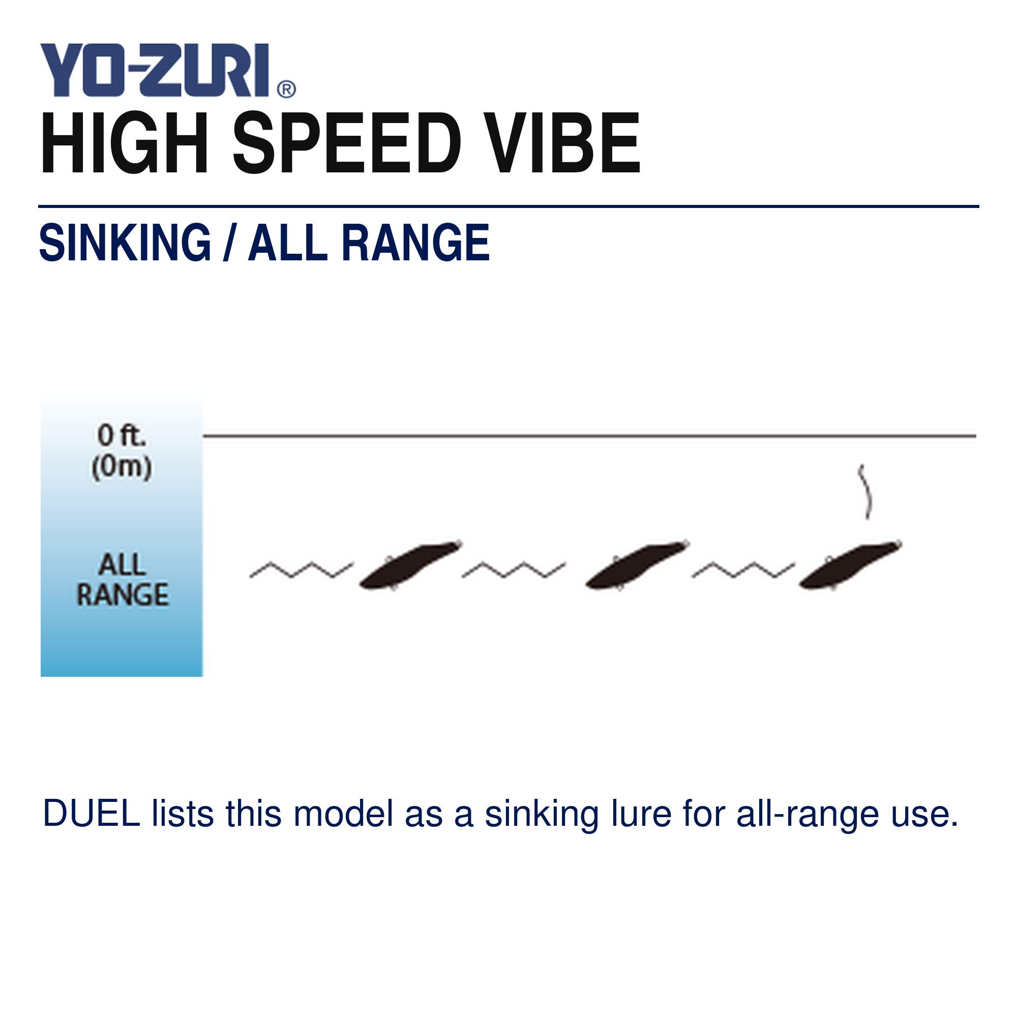 Yo Zuri High Speed Vibe 130 mm 80 grams Sinking Lure R1303-CHB (4881)