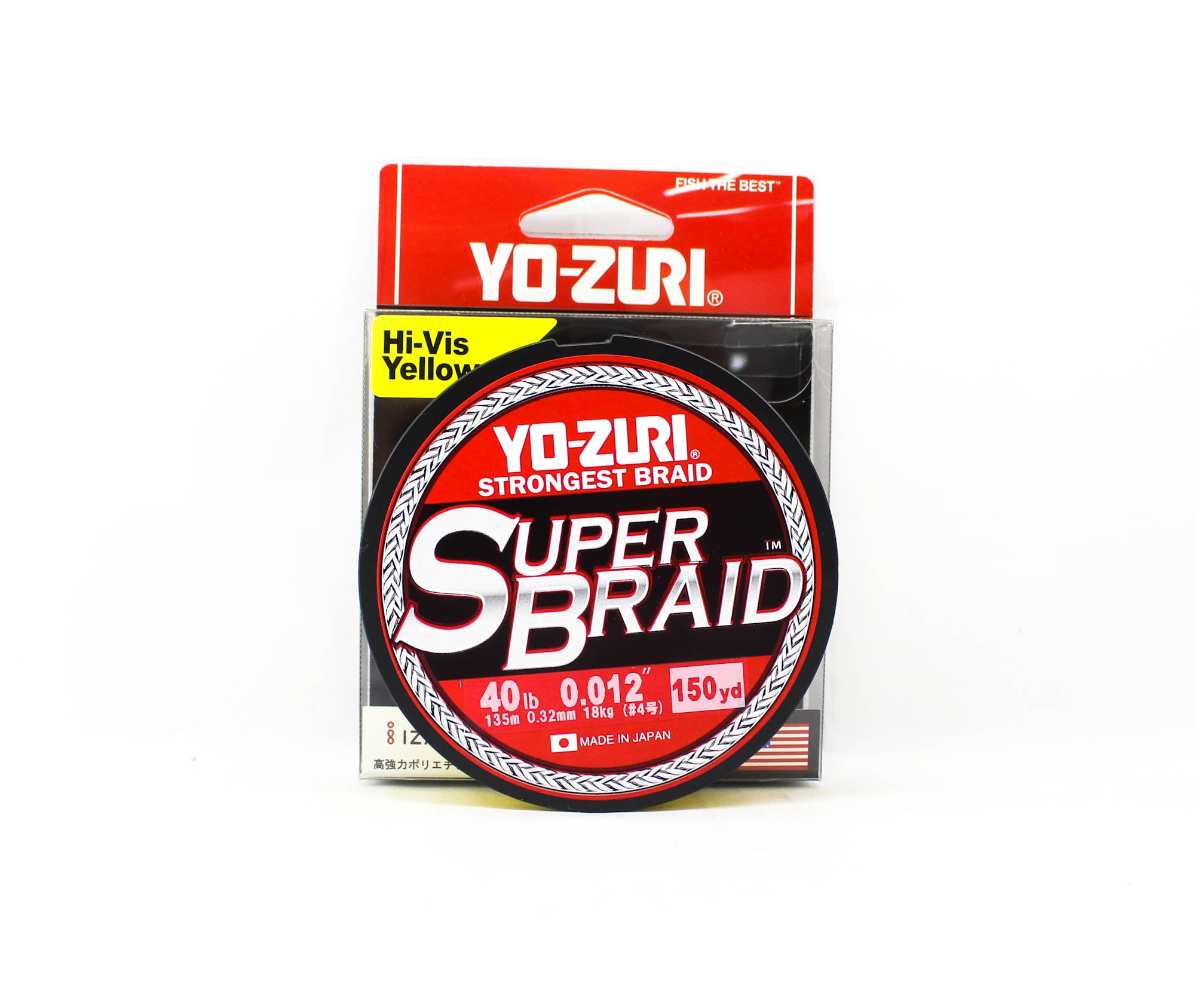 Yo Zuri Duel P.E Line Super Braid 150YDS 10Lbs 0.15mm Yellow R1260-Y (5566)