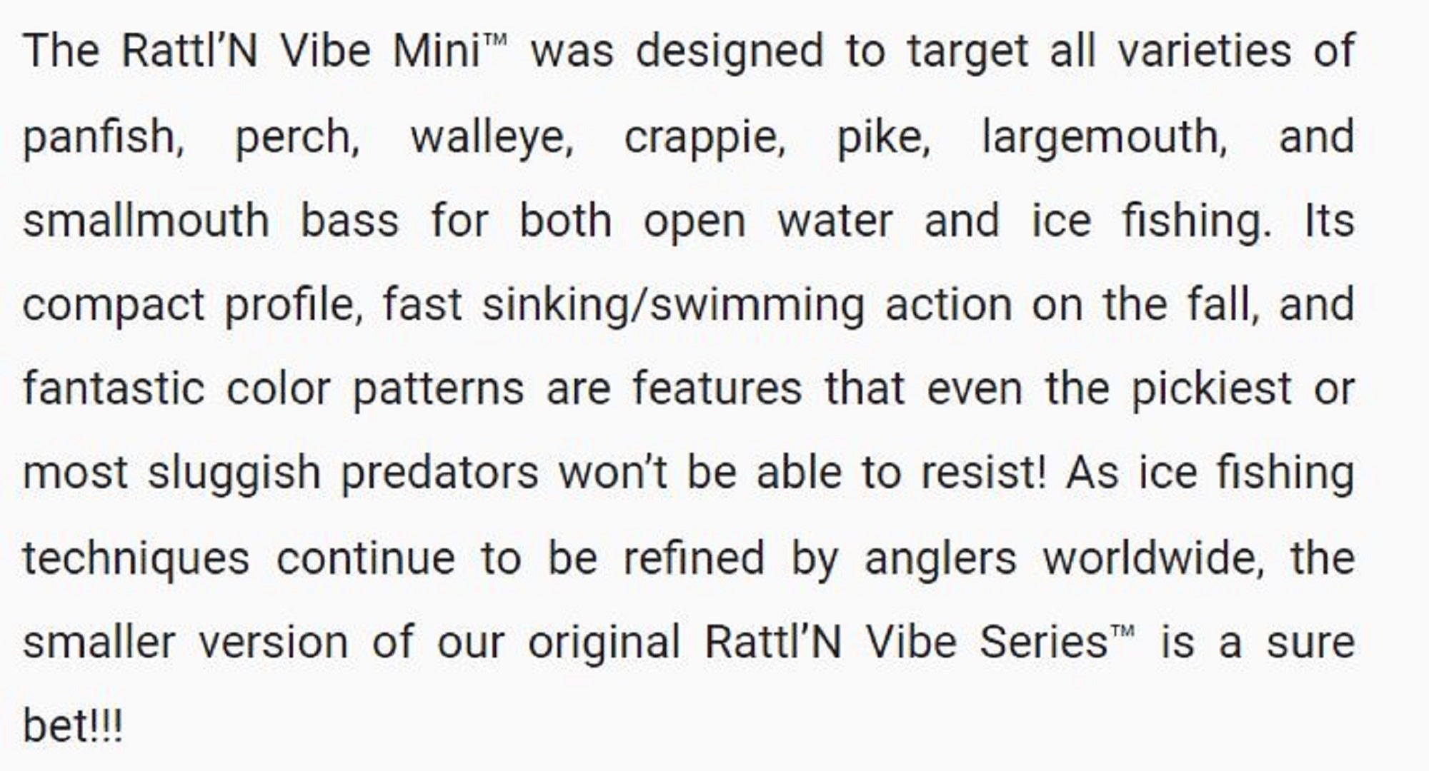 Yo Zuri Rattl'n Vibe Mini 40 mm Vibration Sinking Lure R1354-CSBL (0591)