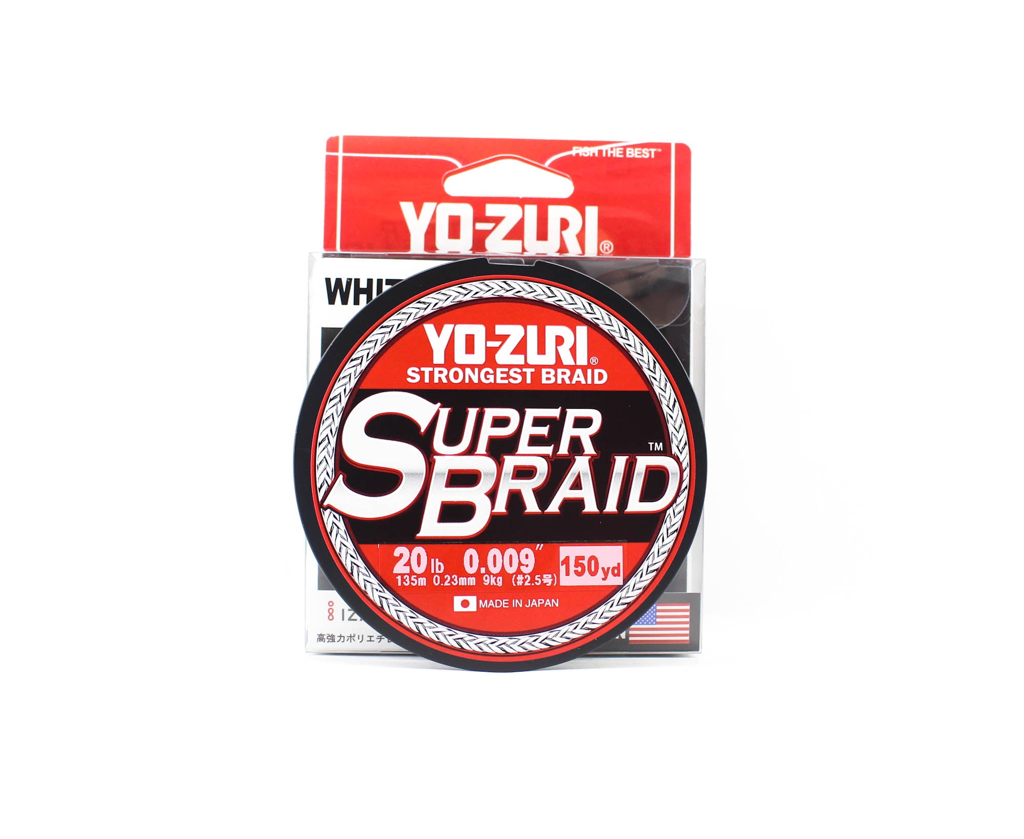 Yo Zuri Duel P.E Line Super Braid 150YDS 20Lbs 0.23mm White R1258-W 1824