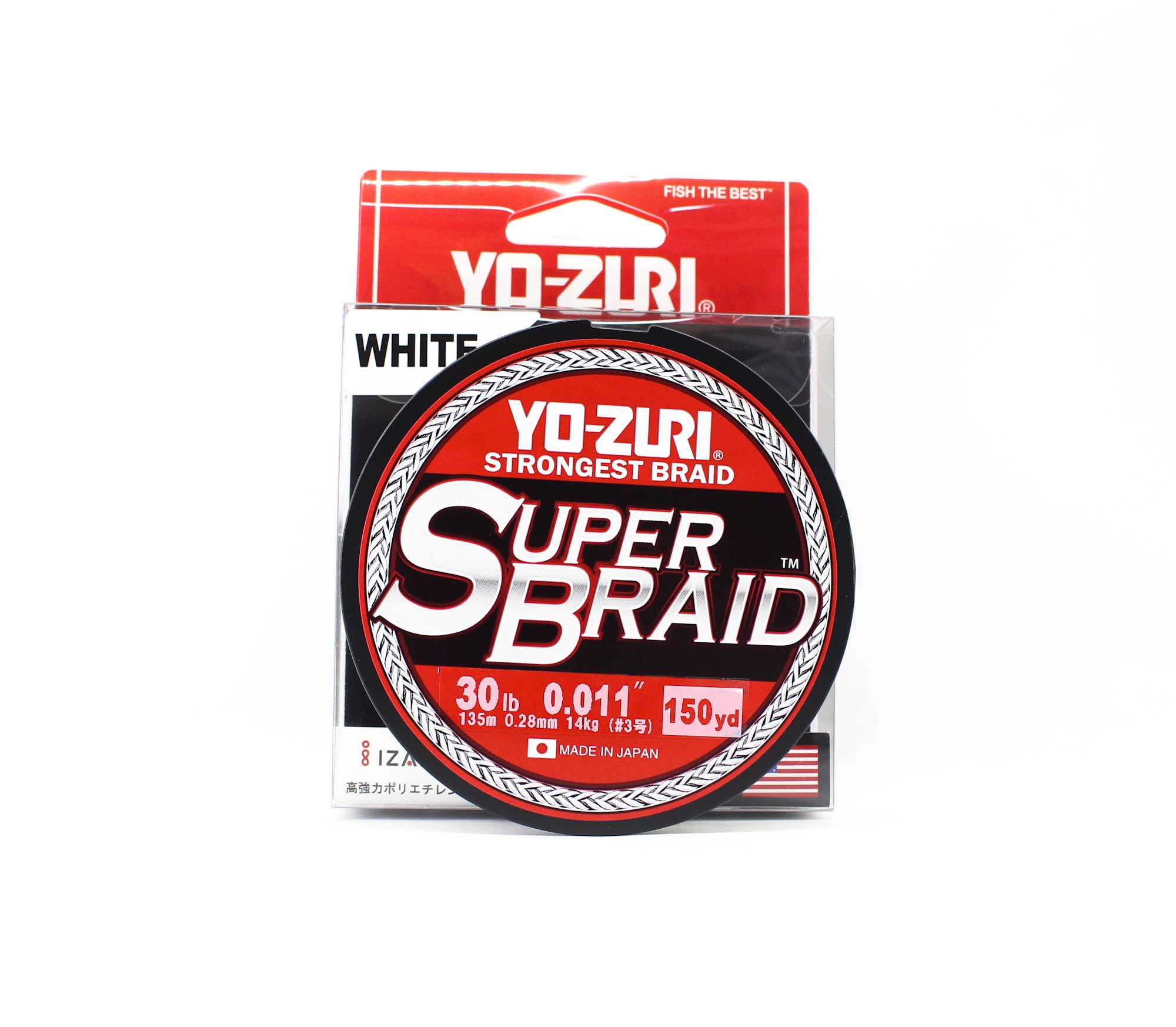 Yo Zuri Duel P.E Line Super Braid 150YDS 30Lbs 0.28mm White R1259-W 1831