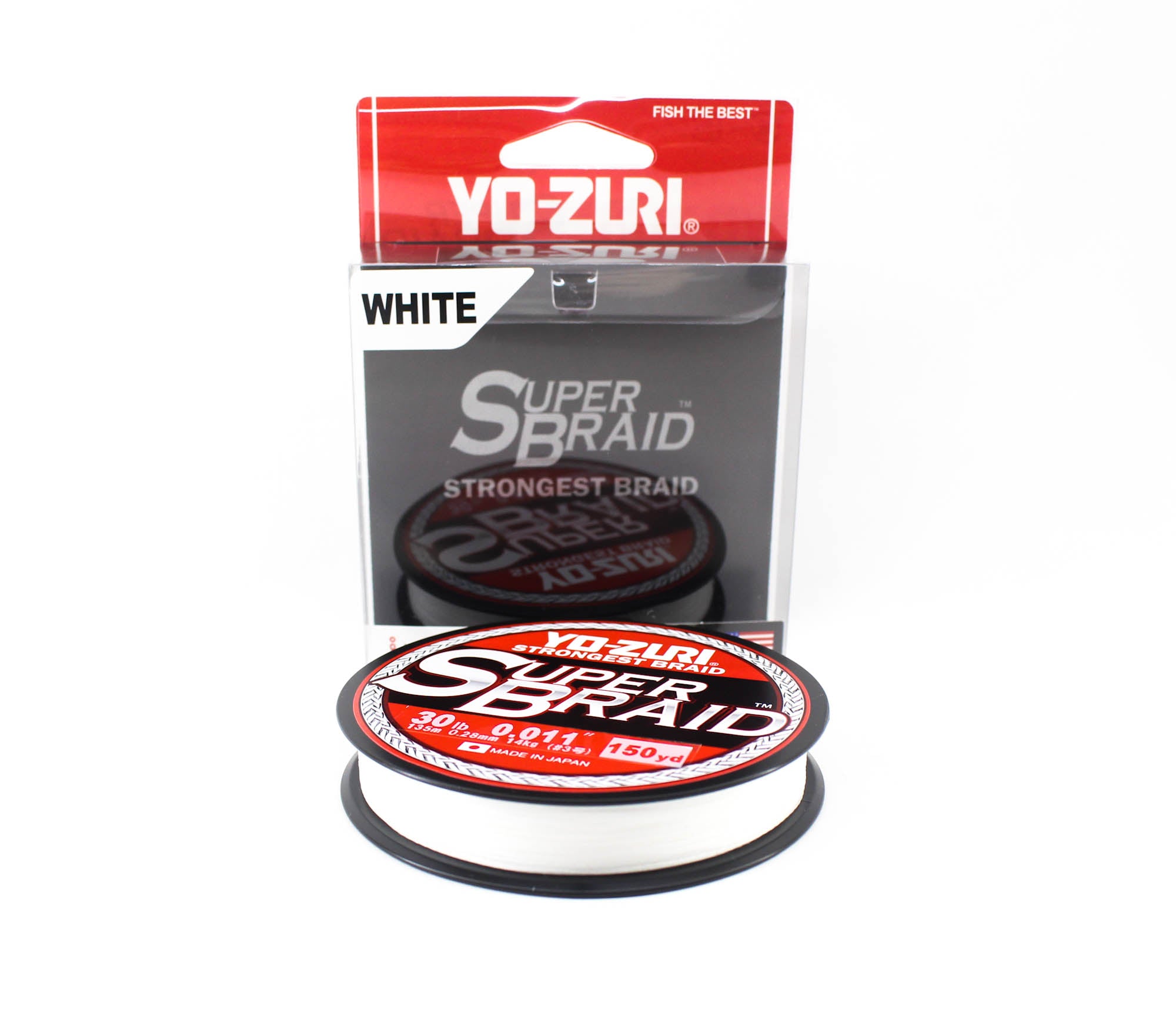 Yo Zuri Duel P.E Line Super Braid 150YDS 30Lbs 0.28mm White R1259-W 1831