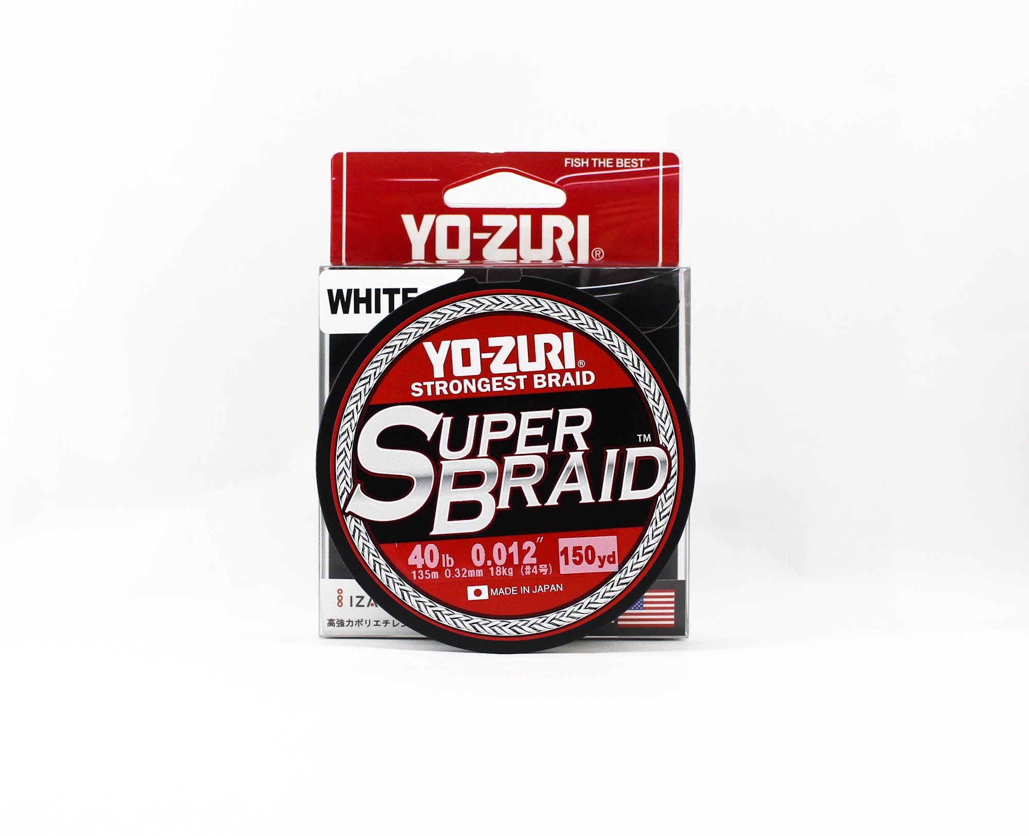 Yo Zuri Duel P.E Line Super Braid 150YDS 40Lbs 0.32mm White R1260-W 1848