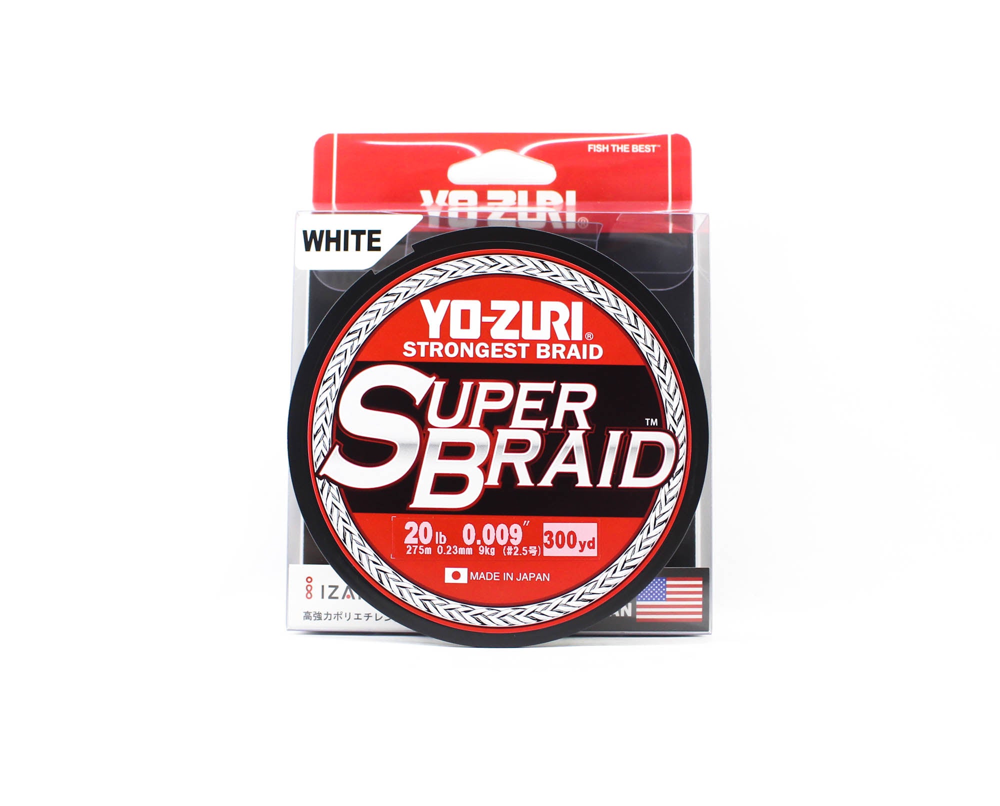 Yo Zuri Duel P.E Line Super Braid 300YDS 20Lbs 0.23mm White R1266-W 1909