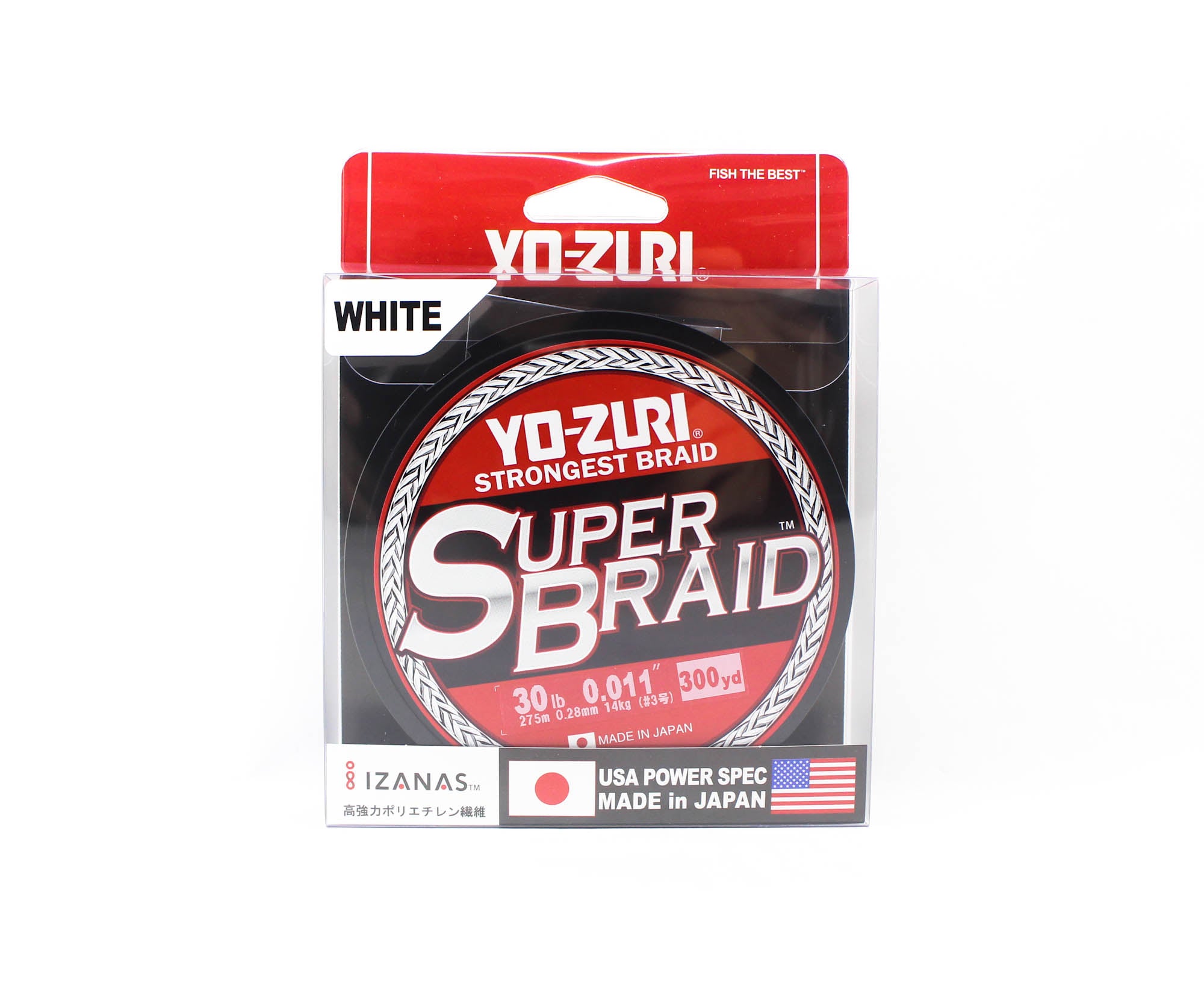 Yo Zuri Duel P.E Line Super Braid 300YDS 30Lbs 0.28mm White R1267-W 1916