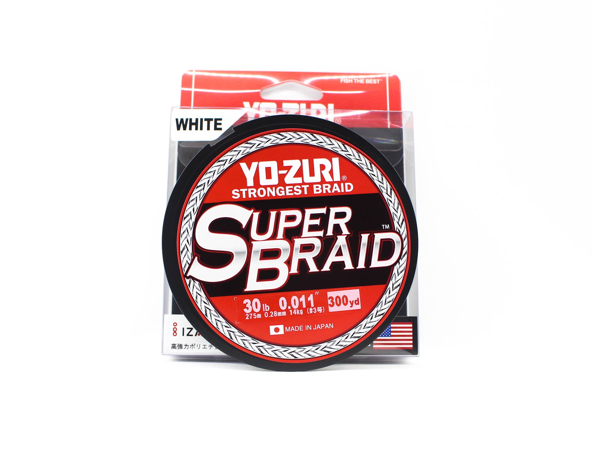 Yo Zuri Duel P.E Line Super Braid 300YDS 30Lbs 0.28mm White R1267-W 1916