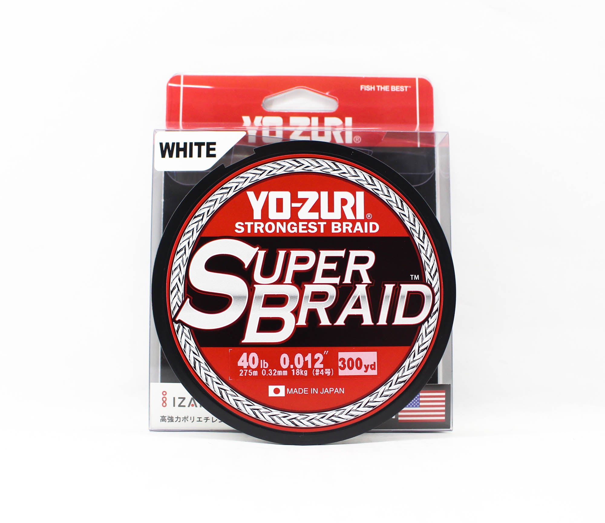 Yo Zuri Duel P.E Line Super Braid 300YDS 40Lbs 0.32mm White R1268-W 1923