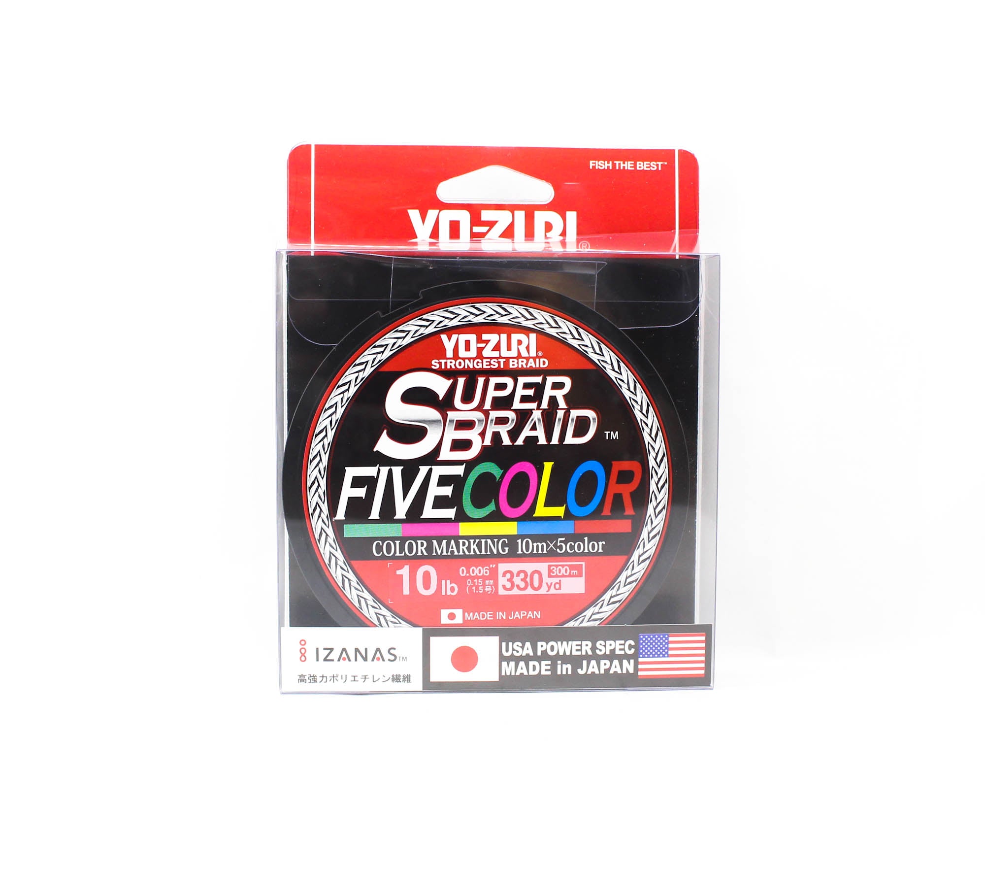 Yo Zuri Duel P.E Line Super Braid 330YDS 10Lbs (0.15mm) 5C R1459 (5129)