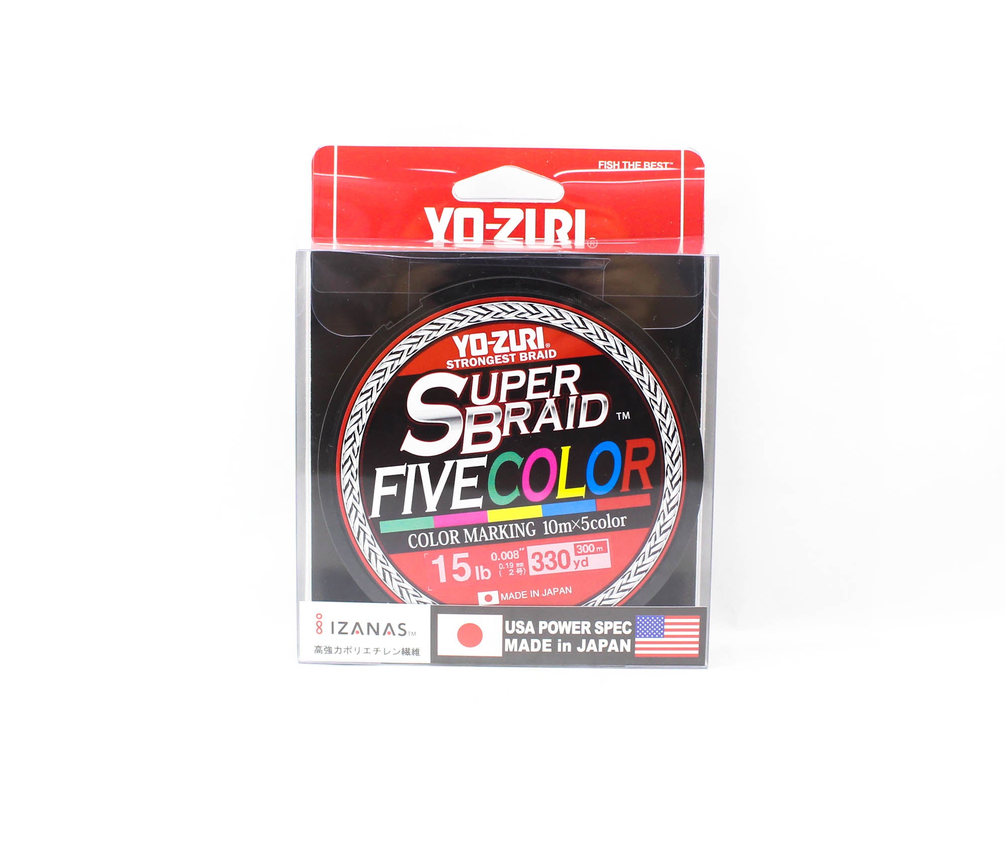 Yo Zuri Duel P.E Line Super Braid 330YDS 15Lbs (0.19mm) 5C R1460 (5136)