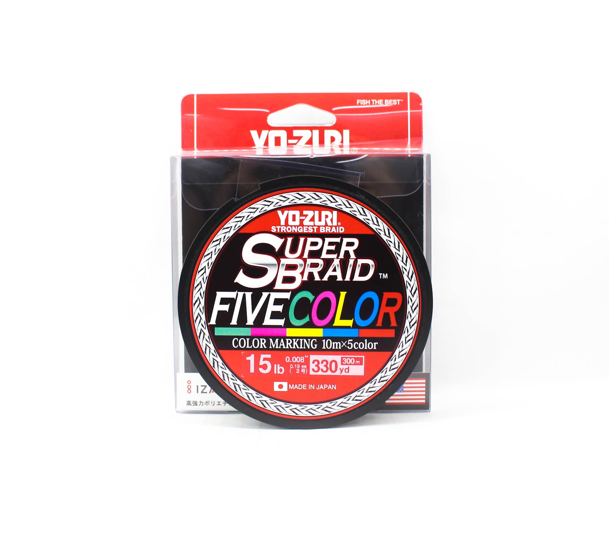Yo Zuri Duel P.E Line Super Braid 330YDS 15Lbs (0.19mm) 5C R1460 (5136)