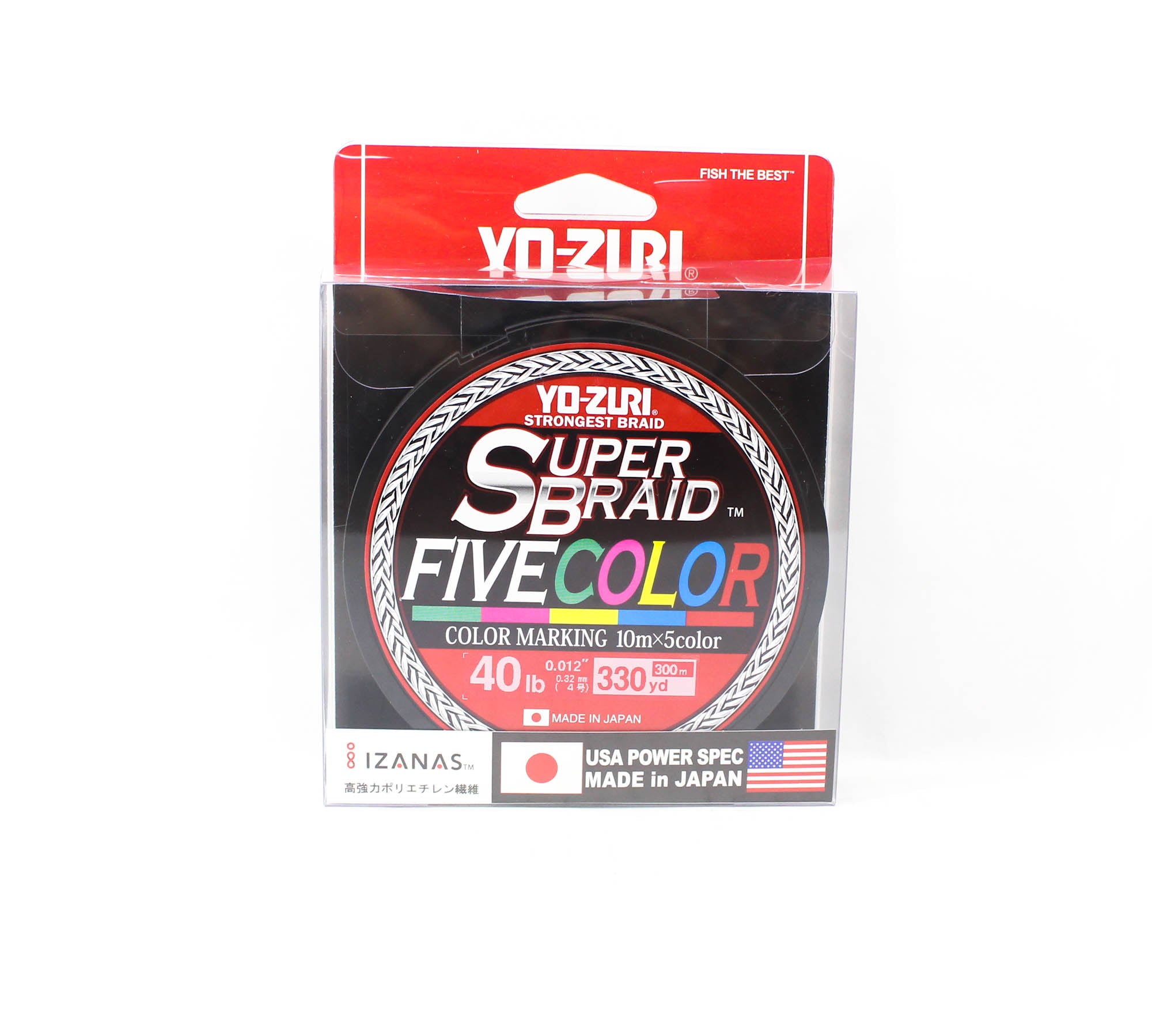 Yo Zuri Duel P.E Line Super Braid 330YDS 40Lbs (0.32mm) 5C R1463 (5167)