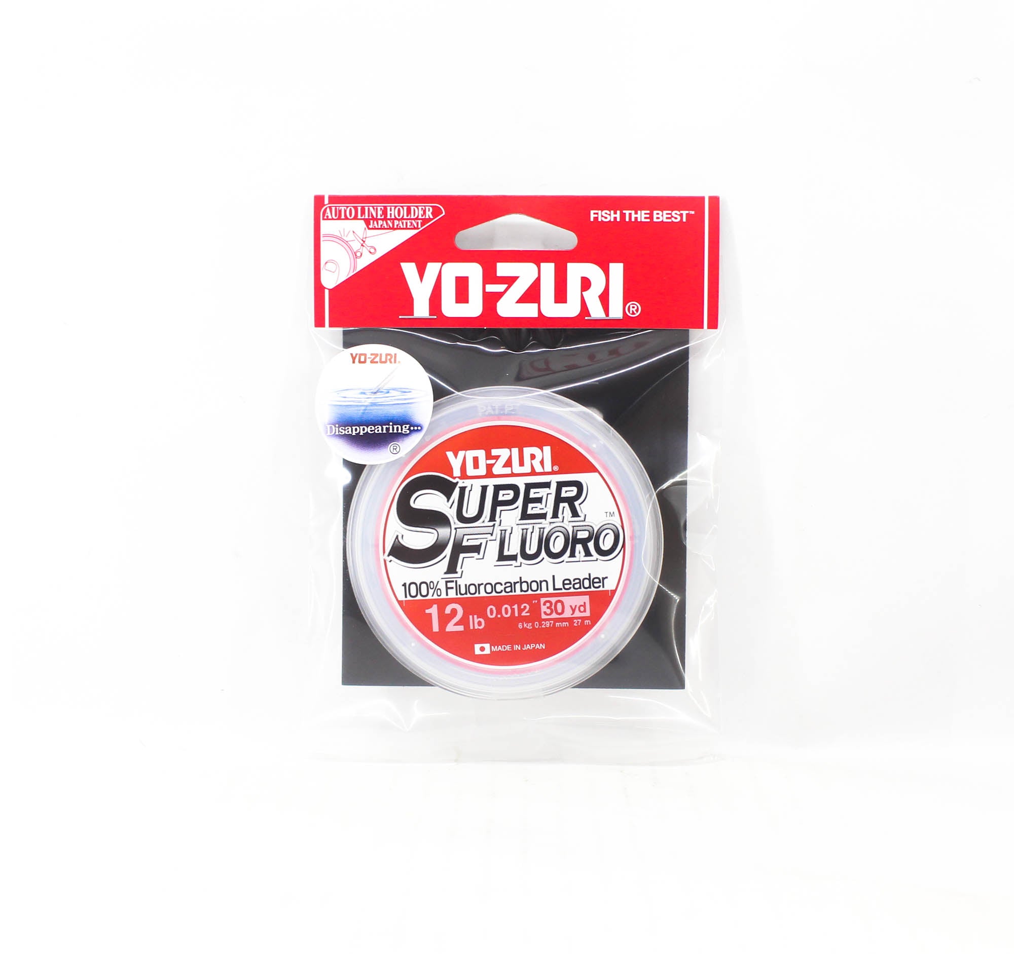Yo Zuri Super Fluoro Fluorocarbon Leader 30yds 12lb 0.297mm R1485-NC (8632)