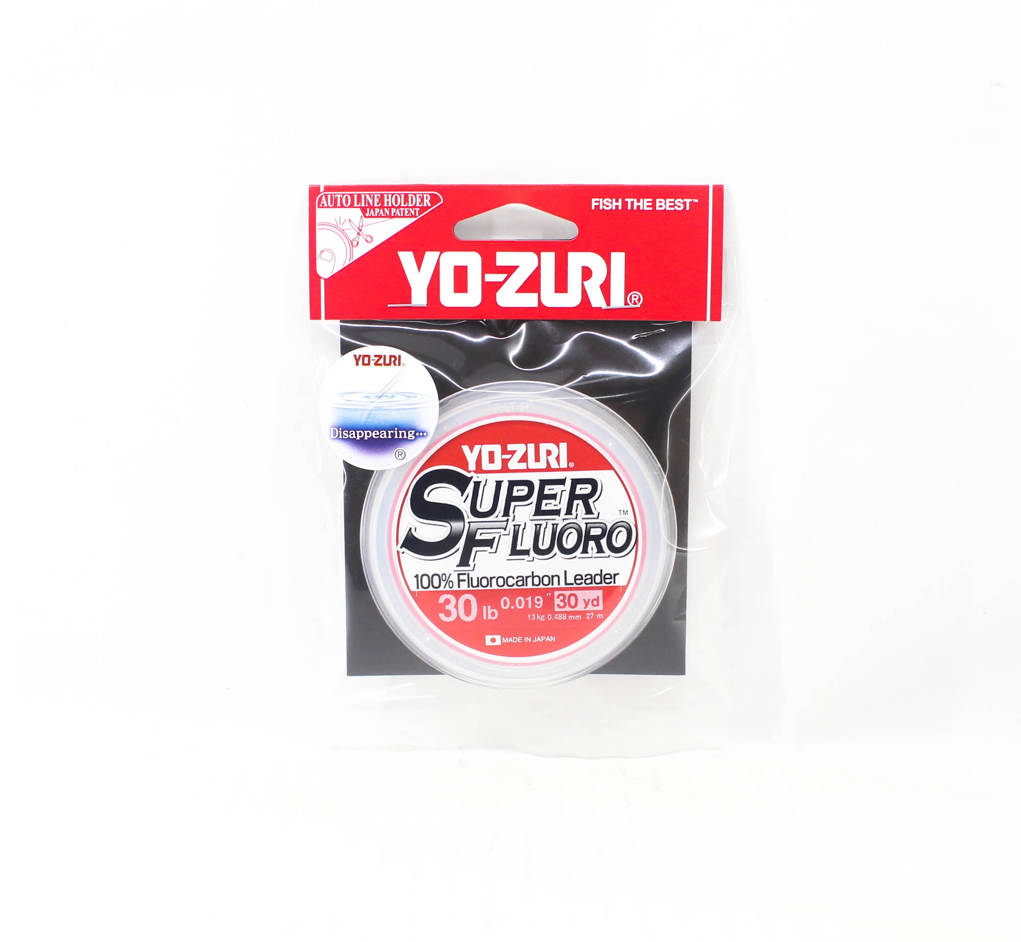 Yo Zuri Super Fluoro Fluorocarbon Leader 30yds 30lb 0.488mm R1489-NC (8670)