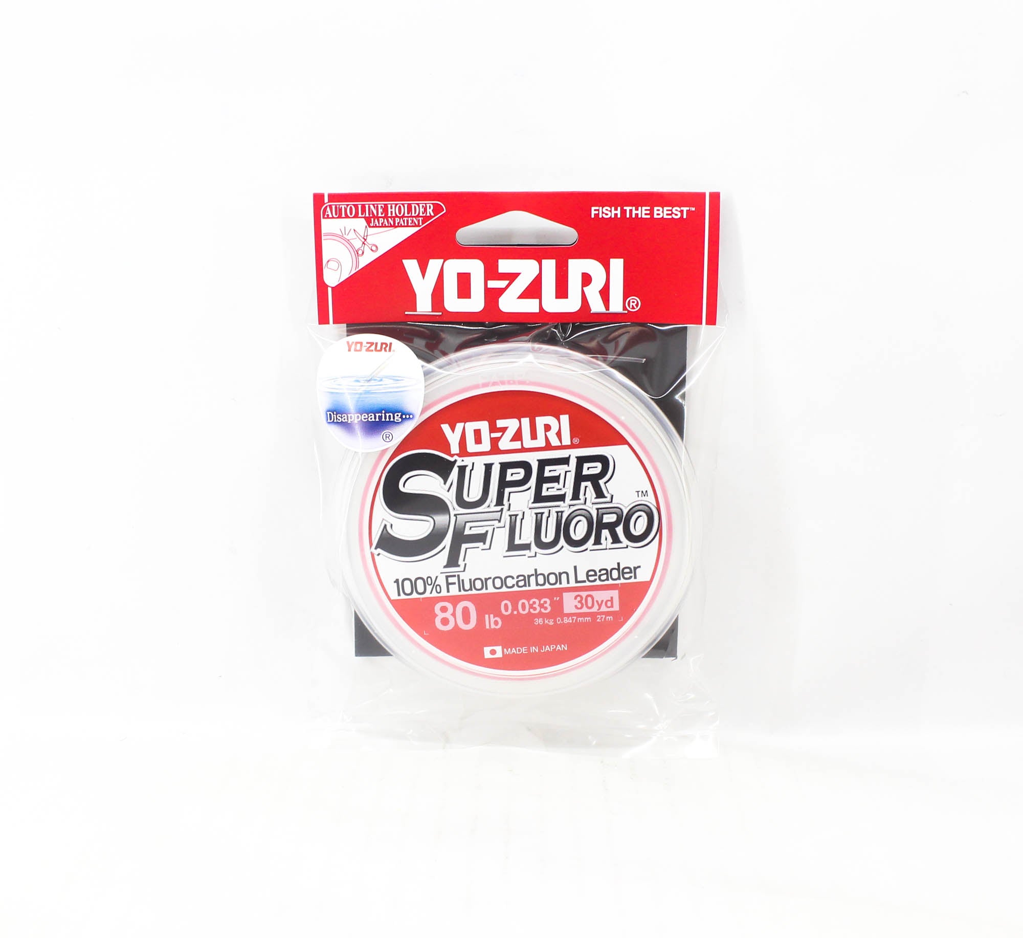 Yo Zuri Super Fluoro Fluorocarbon Leader 30yds 80lb 0.847mm R1493-NC (8717)