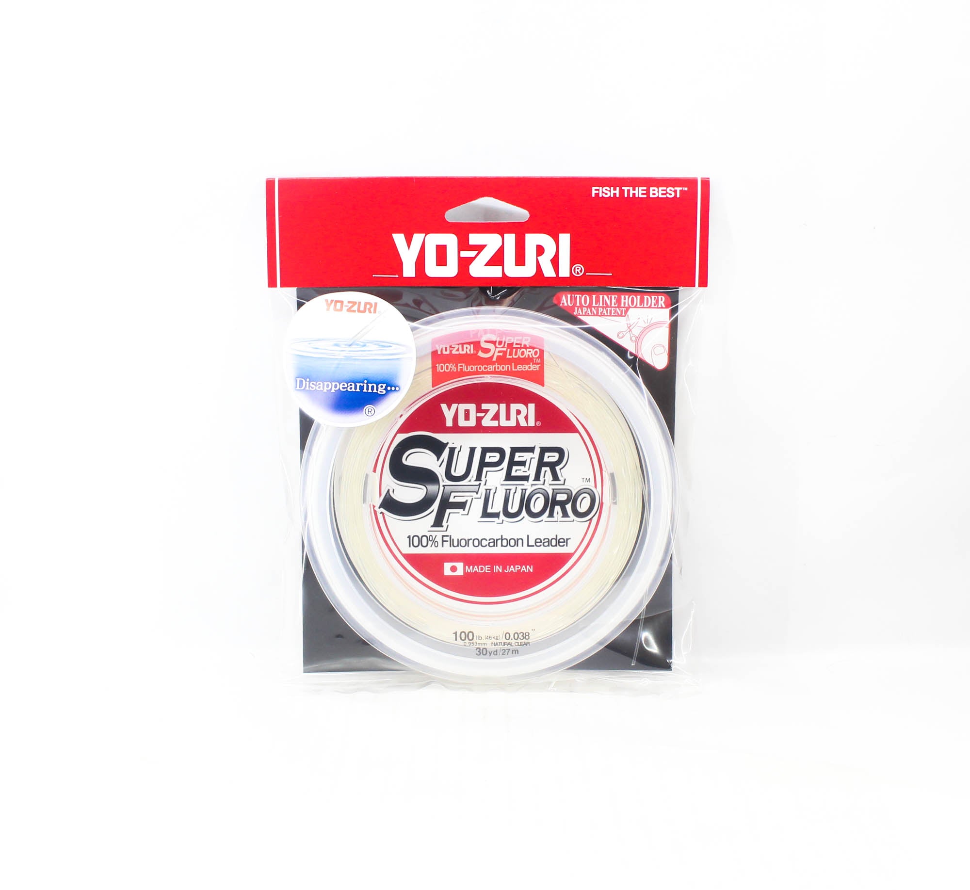 Yo Zuri Super Fluoro Fluorocarbon Leader 30yds 100lb 0.953mm R1494-NC