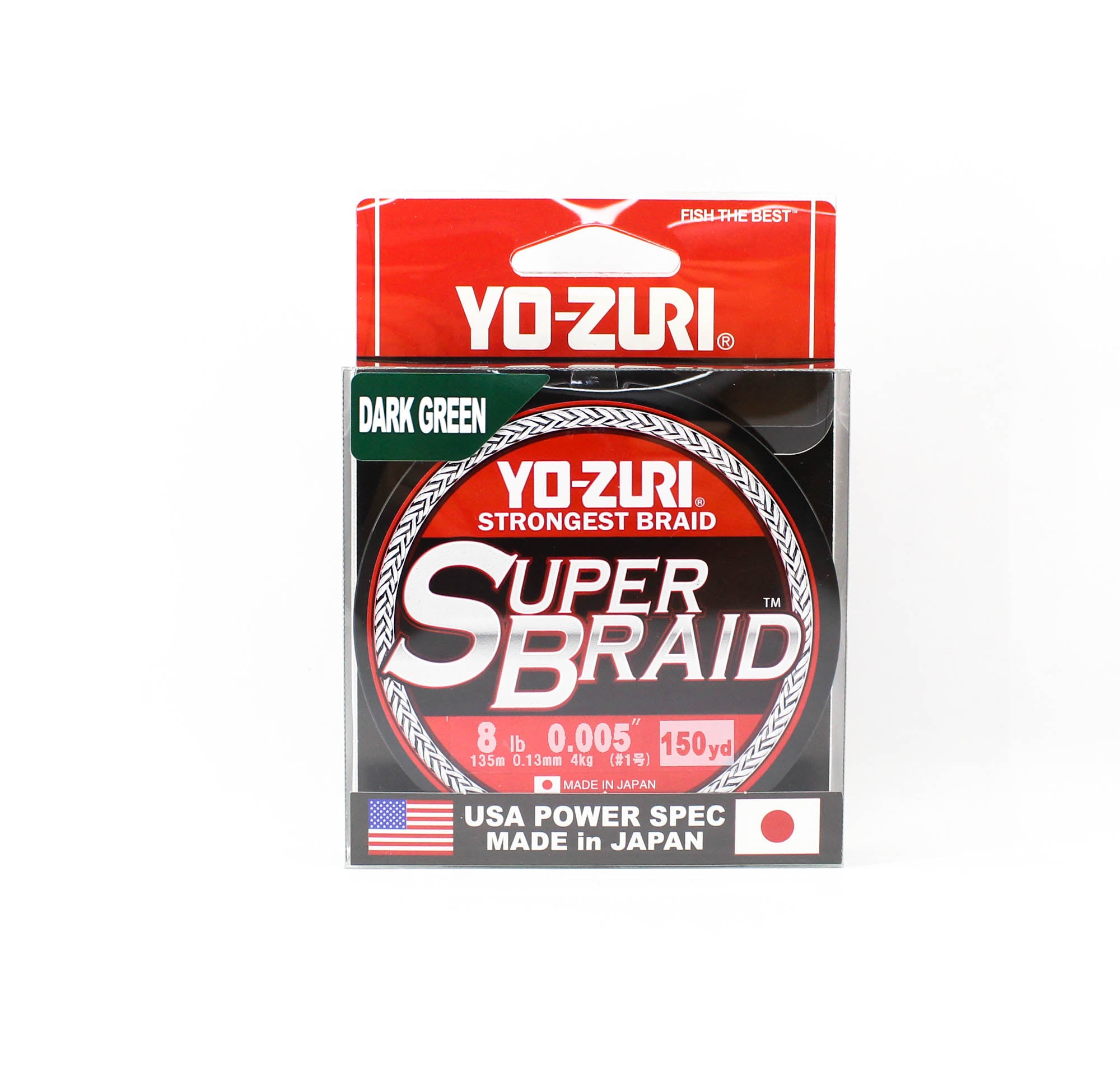 Yo Zuri Duel P.E Line Super Braid 150YDS 8Lbs 0.13mm Green R1544-DG (7603)