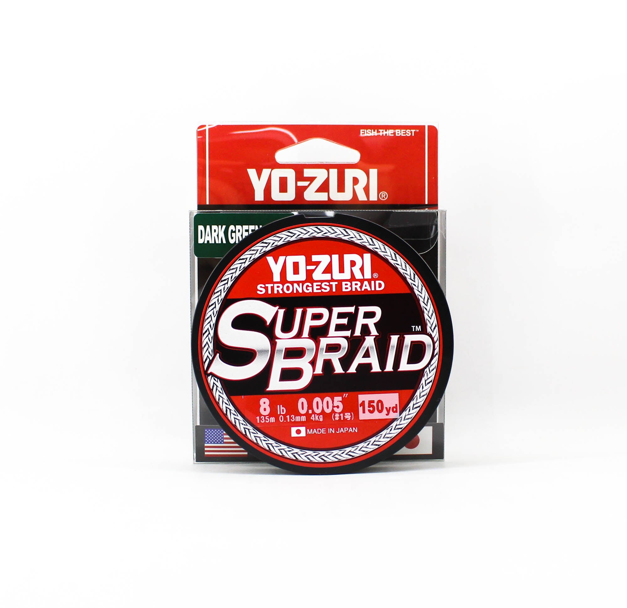 Yo Zuri Duel P.E Line Super Braid 150YDS 8Lbs 0.13mm Green R1544-DG (7603)