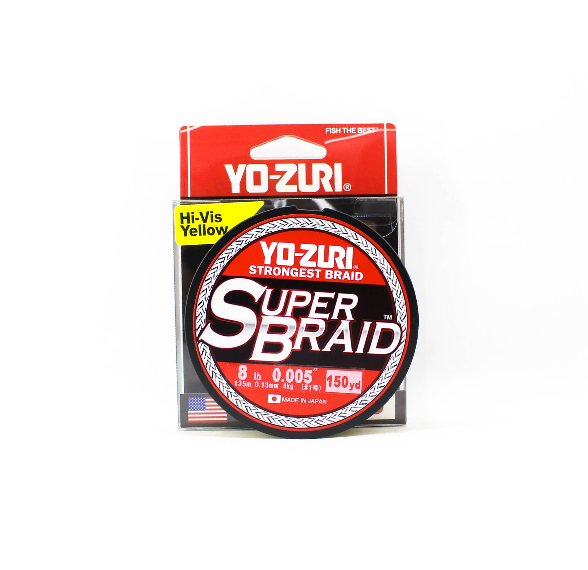 Yo Zuri Duel P.E Line Super Braid 150YDS 8Lbs 0.13mm Yellow R1544-Y (7610)