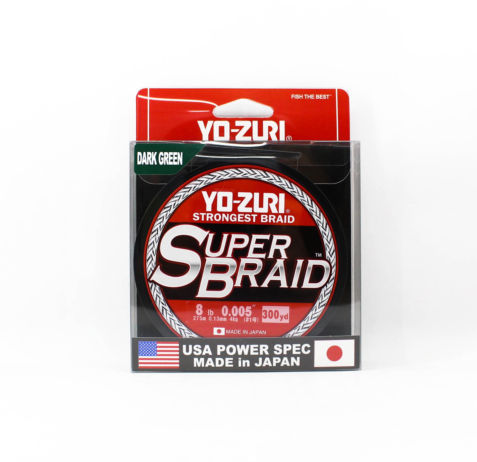 Yo Zuri Duel P.E Line Super Braid 300YDS 8Lbs 0.13mm Green R1545-DG (7627)