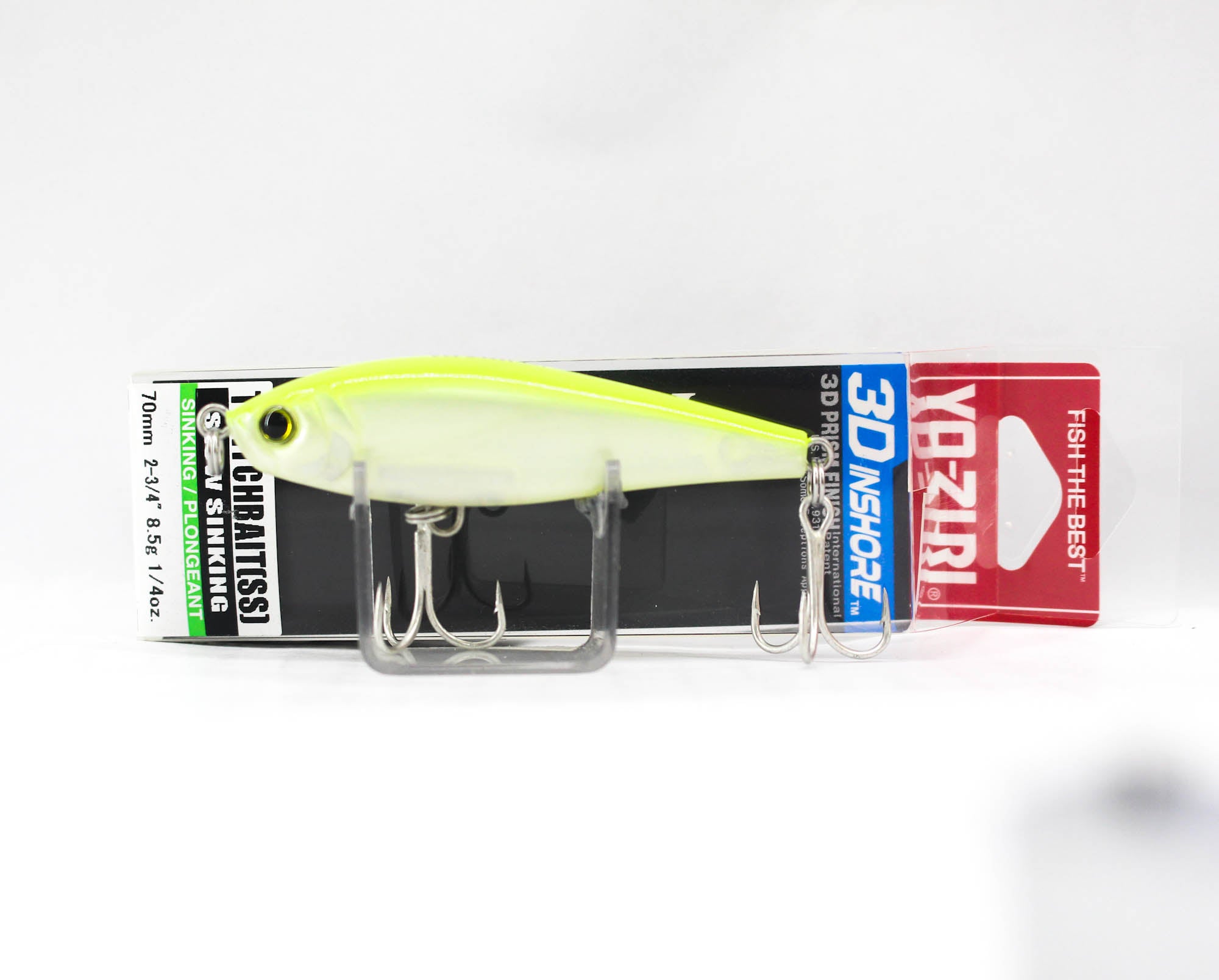 Yo Zuri Duel 3D Inshore Twitchbait 70SS Slow Sinking Lure R1207-PLCS (7473)