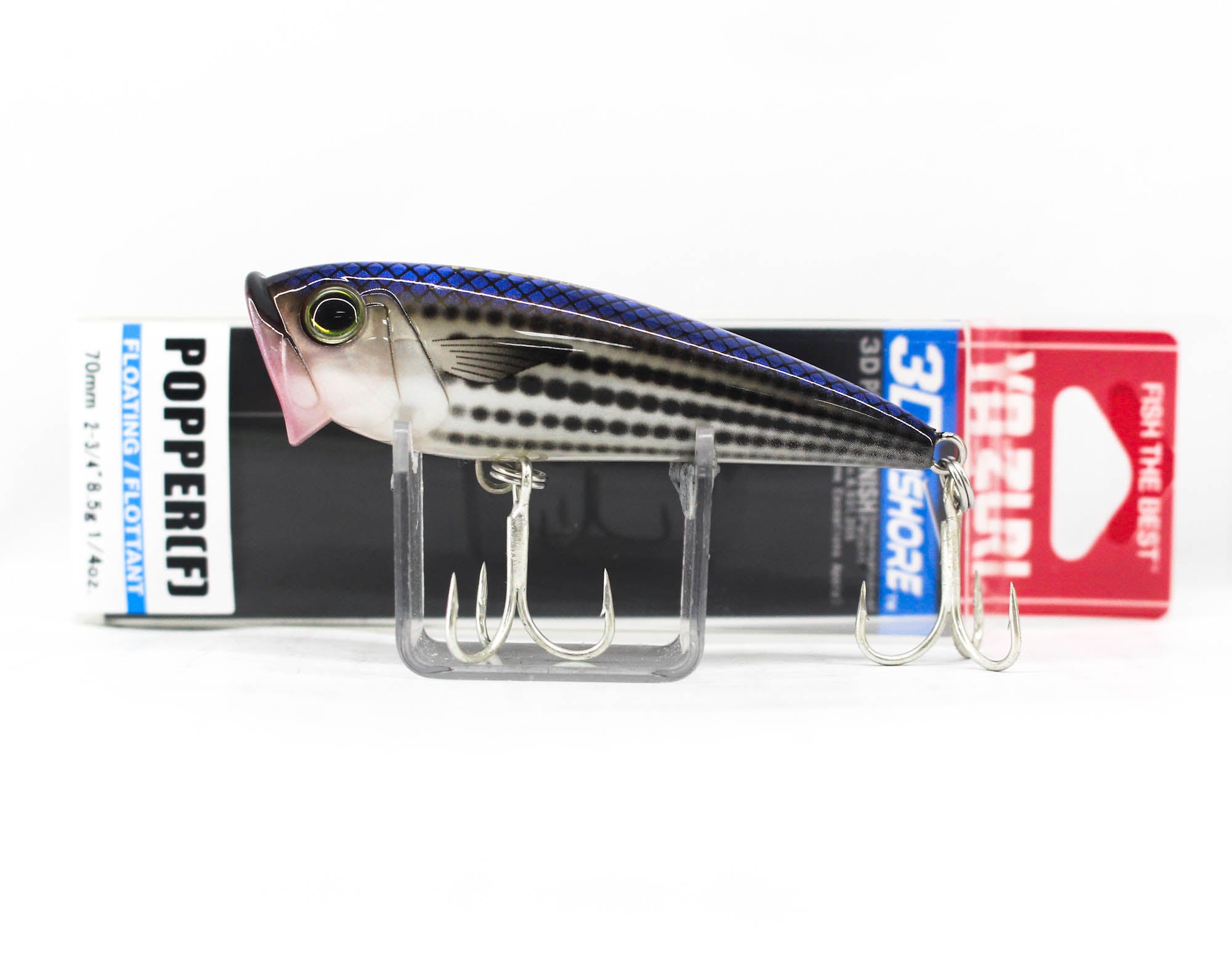 Yo Zuri Duel 3D Inshore Popper 70 Floating Lure R1210-PLMT (7831)