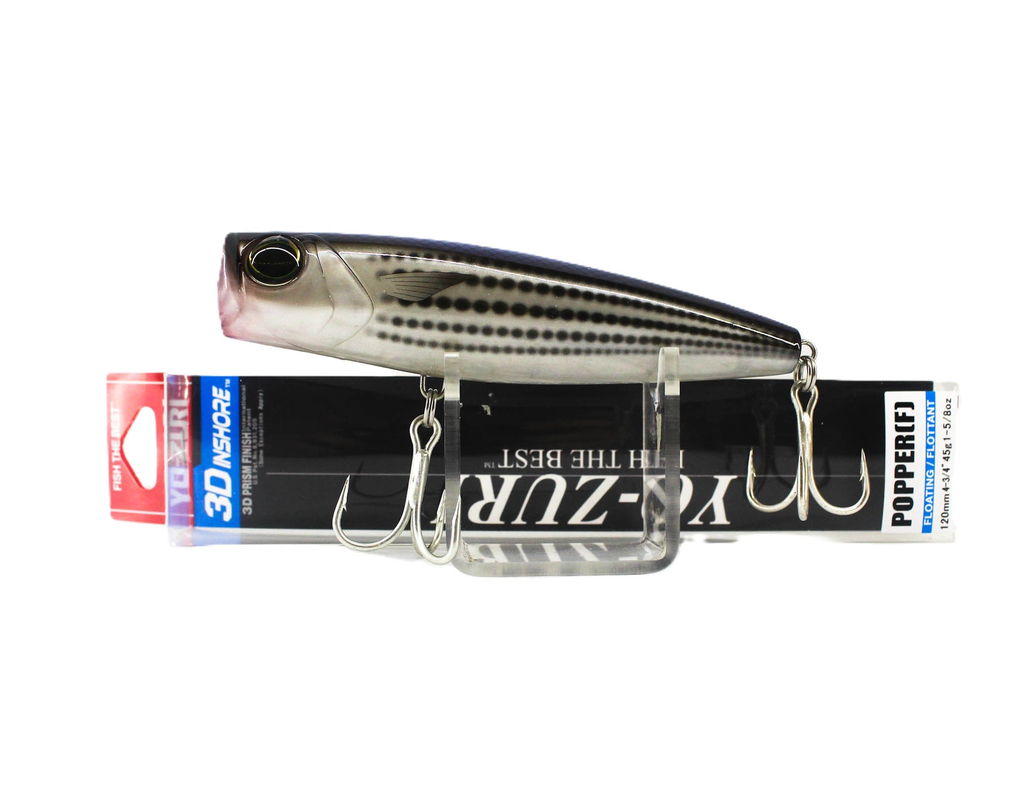 Yo Zuri Duel 3D Inshore Popper 120F Floating Lure R1412-PLMT (7930)