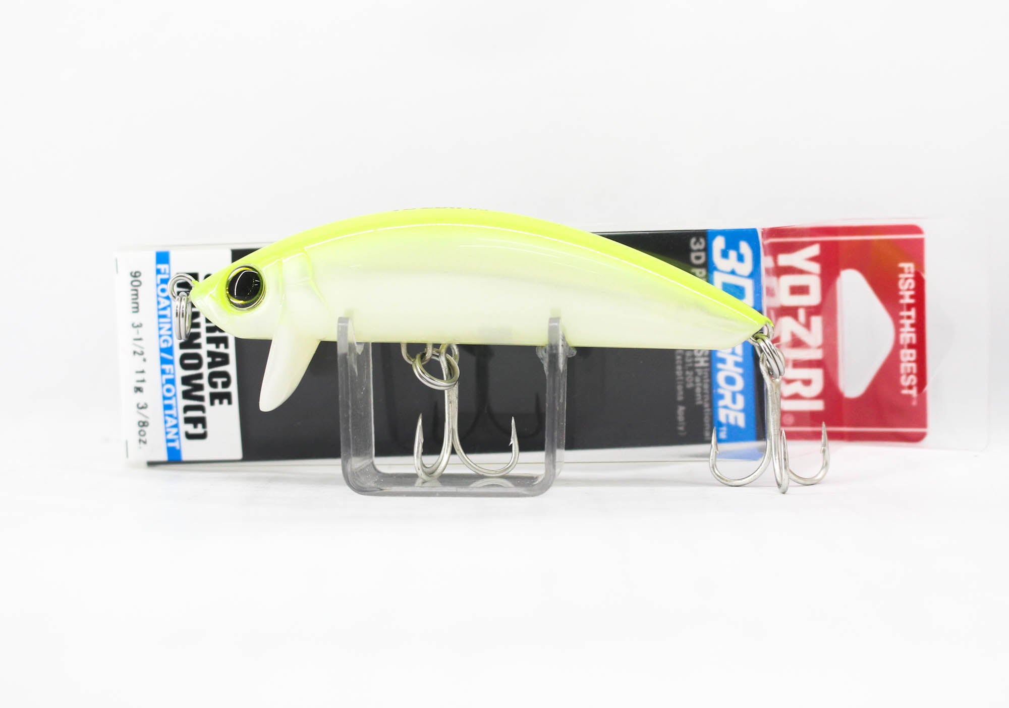 Yo Zuri Duel 3D Inshore Surface Minnow 90 Floating Lure R1215-PLCS (8074)