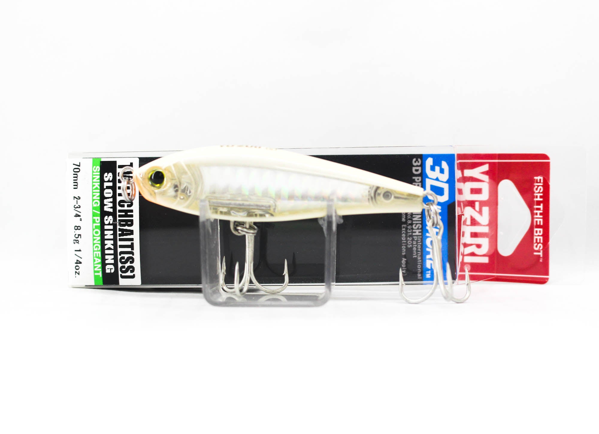 Yo Zuri Duel 3D Inshore Twitchbait 70SS Slow Sinking Lure R1207-HBNS (8777)