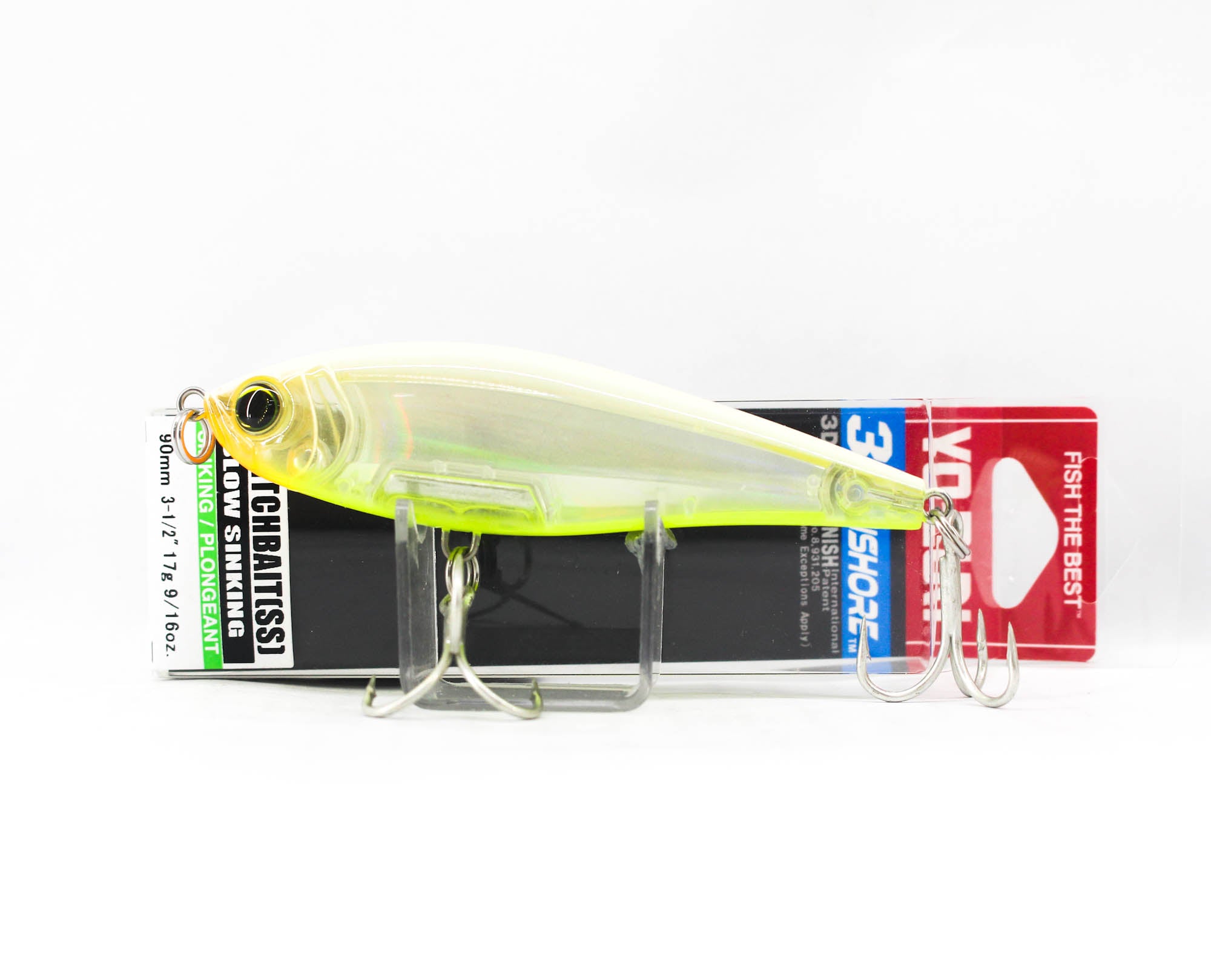 Yo Zuri Duel 3D Inshore Twitchbait 90SS Slow Sinking Lure R1208-HBSC (8876)
