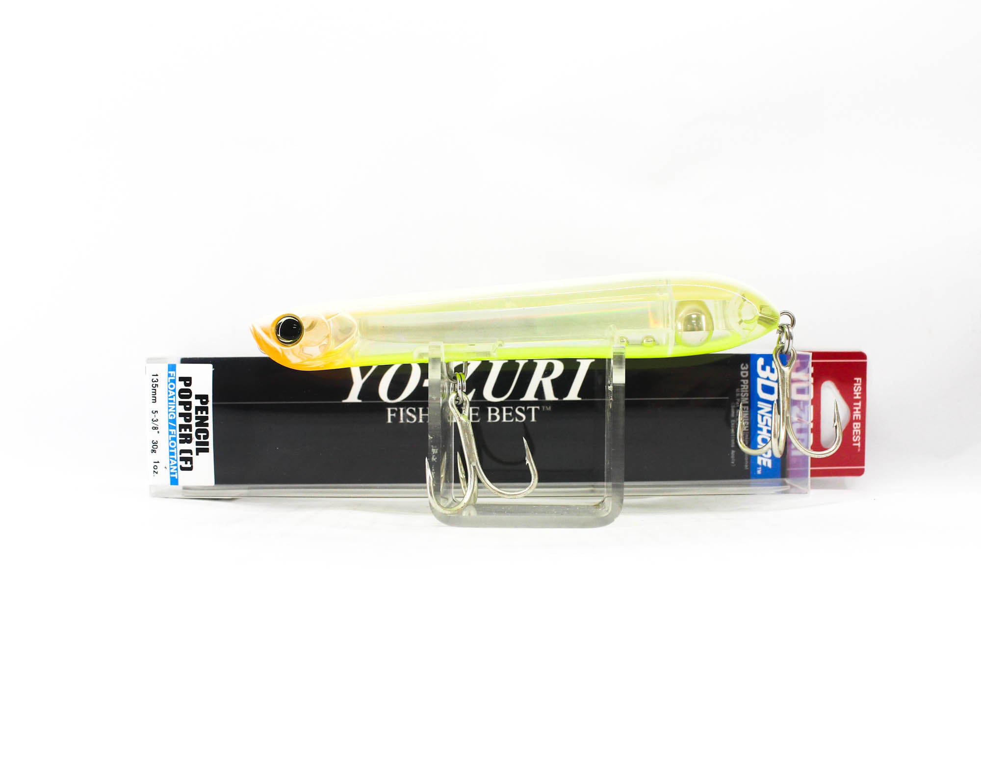 Yo Zuri Duel 3D Inshore Pencil Popper 135 mm Floating Lure R1433-HBSC (9286)