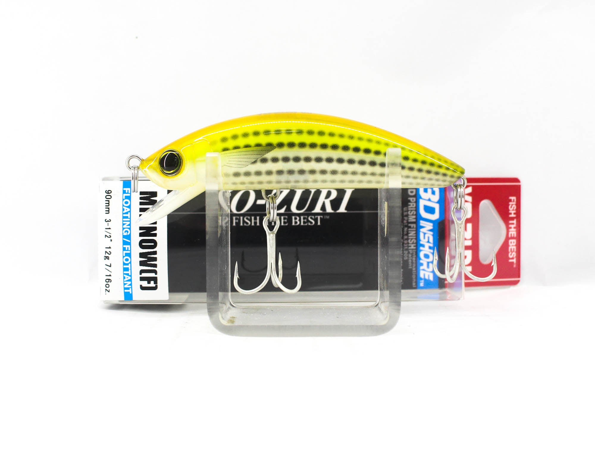 Yo Zuri Duel 3D Inshore Minnow 90 Floating Lure R1212-YMT (9989)