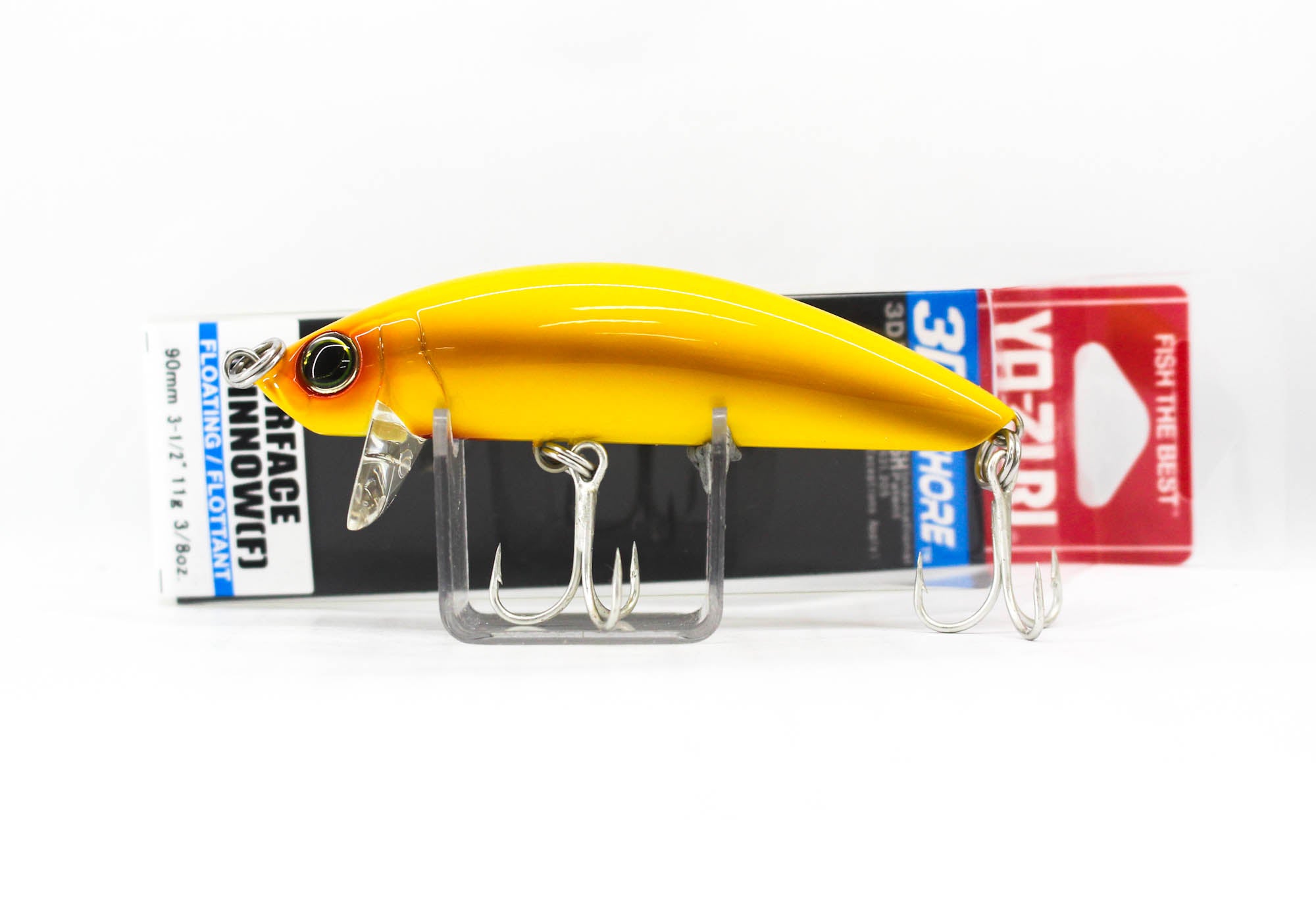 Yo Zuri Duel 3D Inshore Surface Minnow 90 Floating Lure R1215-YELL (1036)