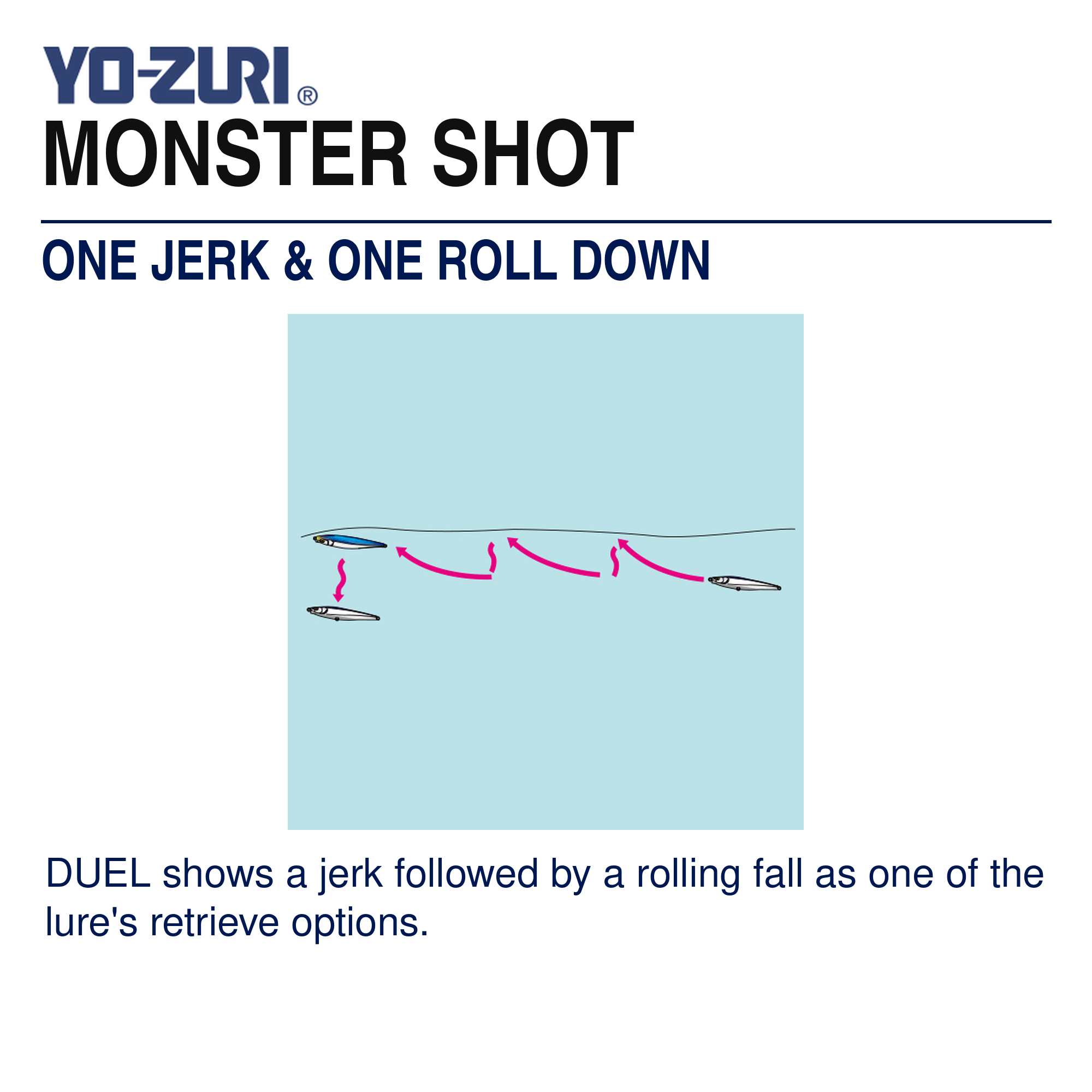 Yo Zuri Duel Hardcore Monster Shot 95 Sinking Lure F1196-HKBM (2675)