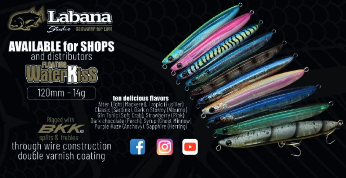 Labana Raksha Labana Studio Waterkiss 120 mm 14 grams Floating Lure After Eight (100