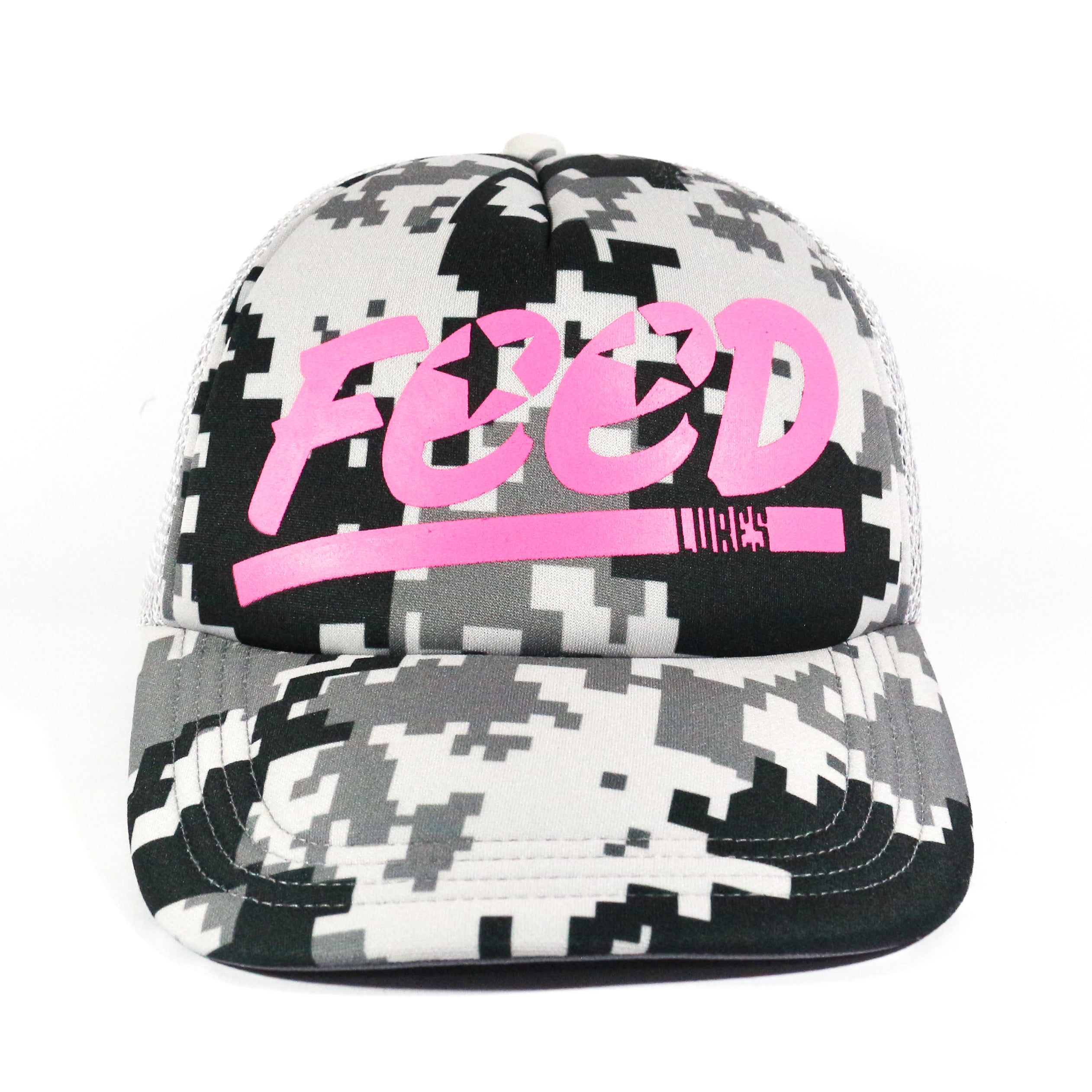Feed Cap Jungle Mesh Cap Free Size Grey Camo (0073)