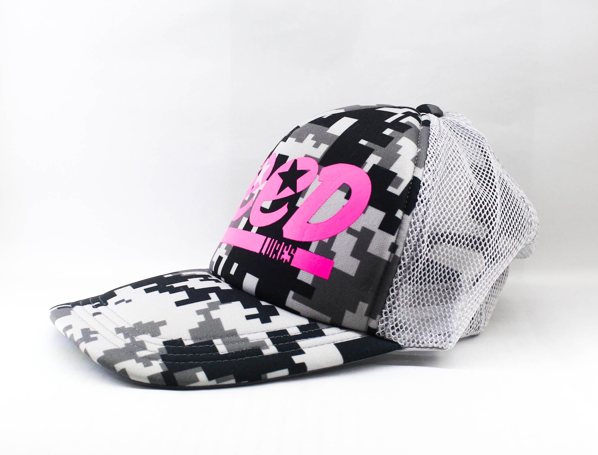 Feed Cap Jungle Mesh Cap Free Size Grey Camo (0073)