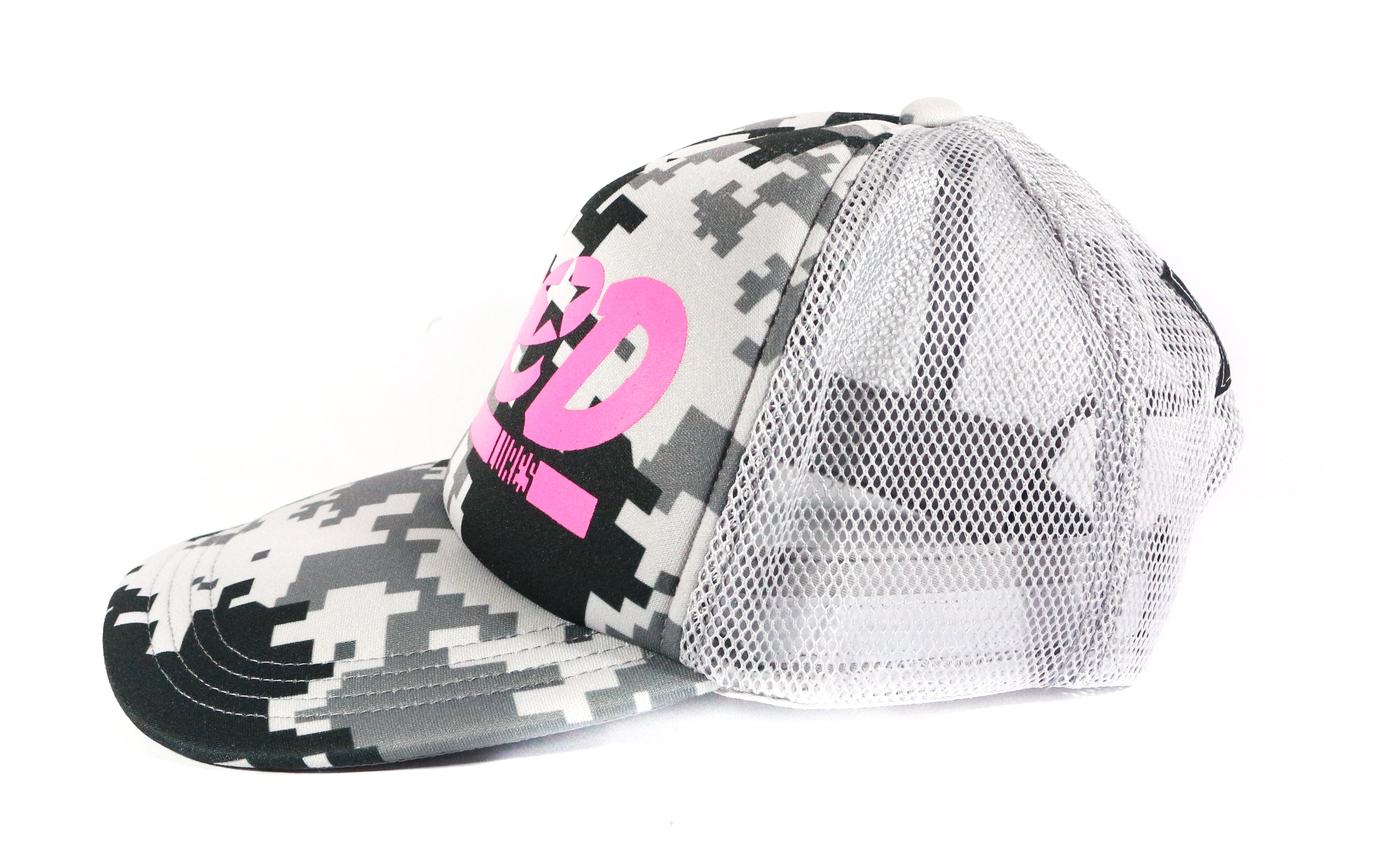 Feed Cap Jungle Mesh Cap Free Size Grey Camo (0073)