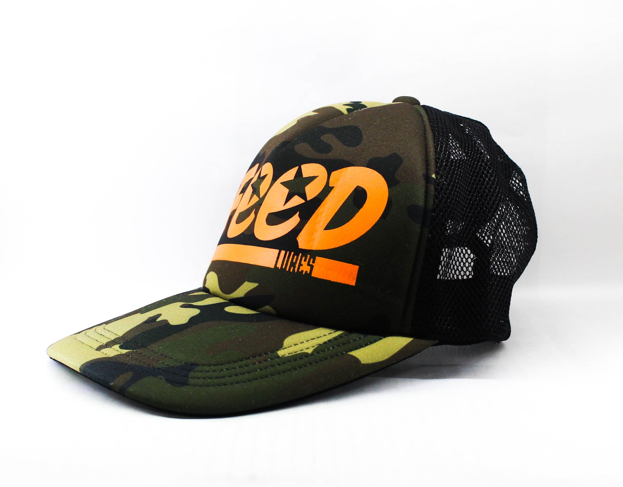 Feed Cap Jungle Mesh Cap Free Size Duck Camo (0074)