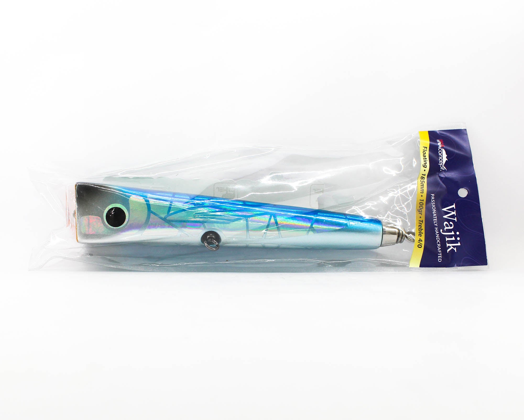 Ina Concept Wajik 185mm 100 grams Popper Floating Lure Blue (4002)