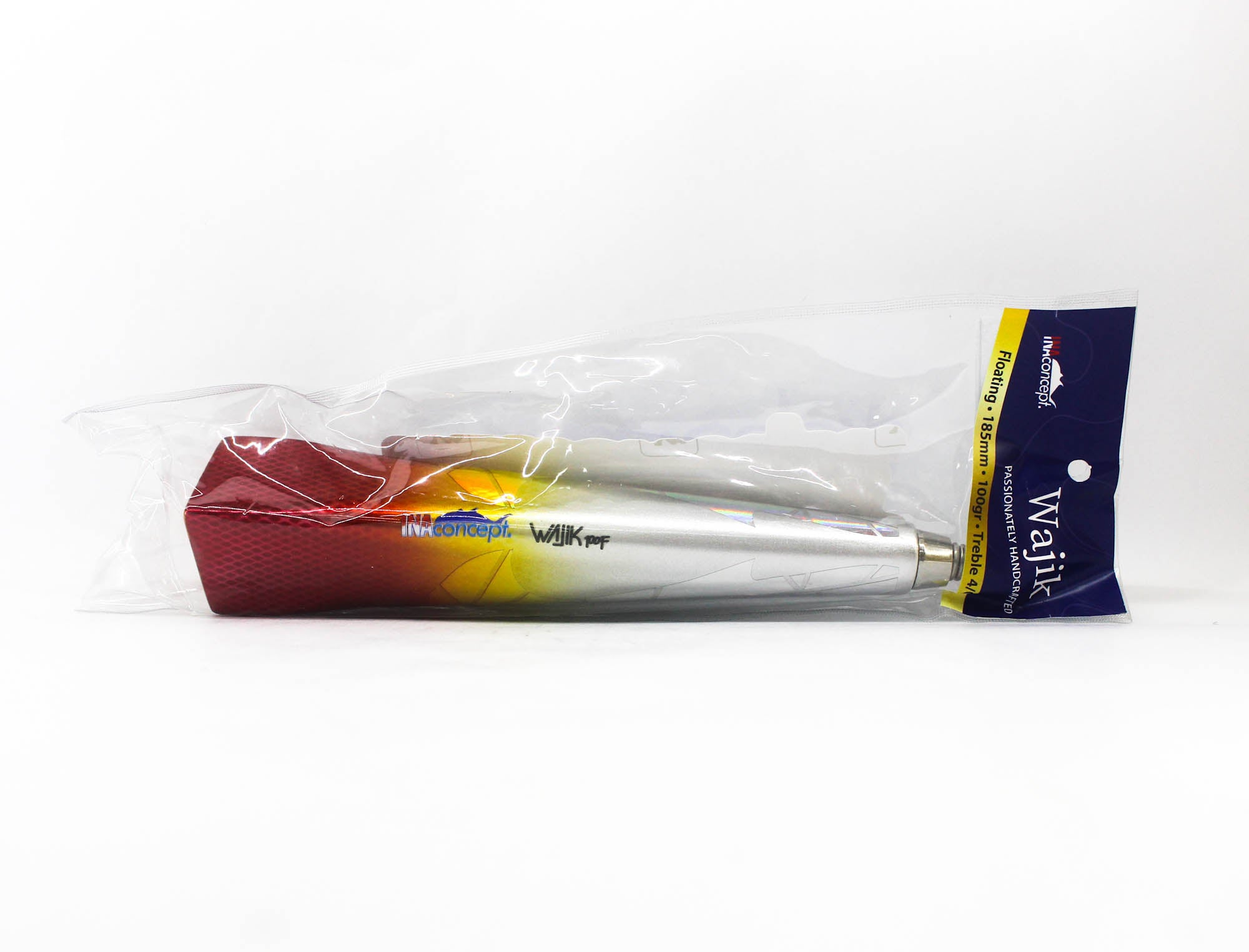 Ina Concept Wajik 185mm 100 grams Popper Floating Lure Red Silver (4005)